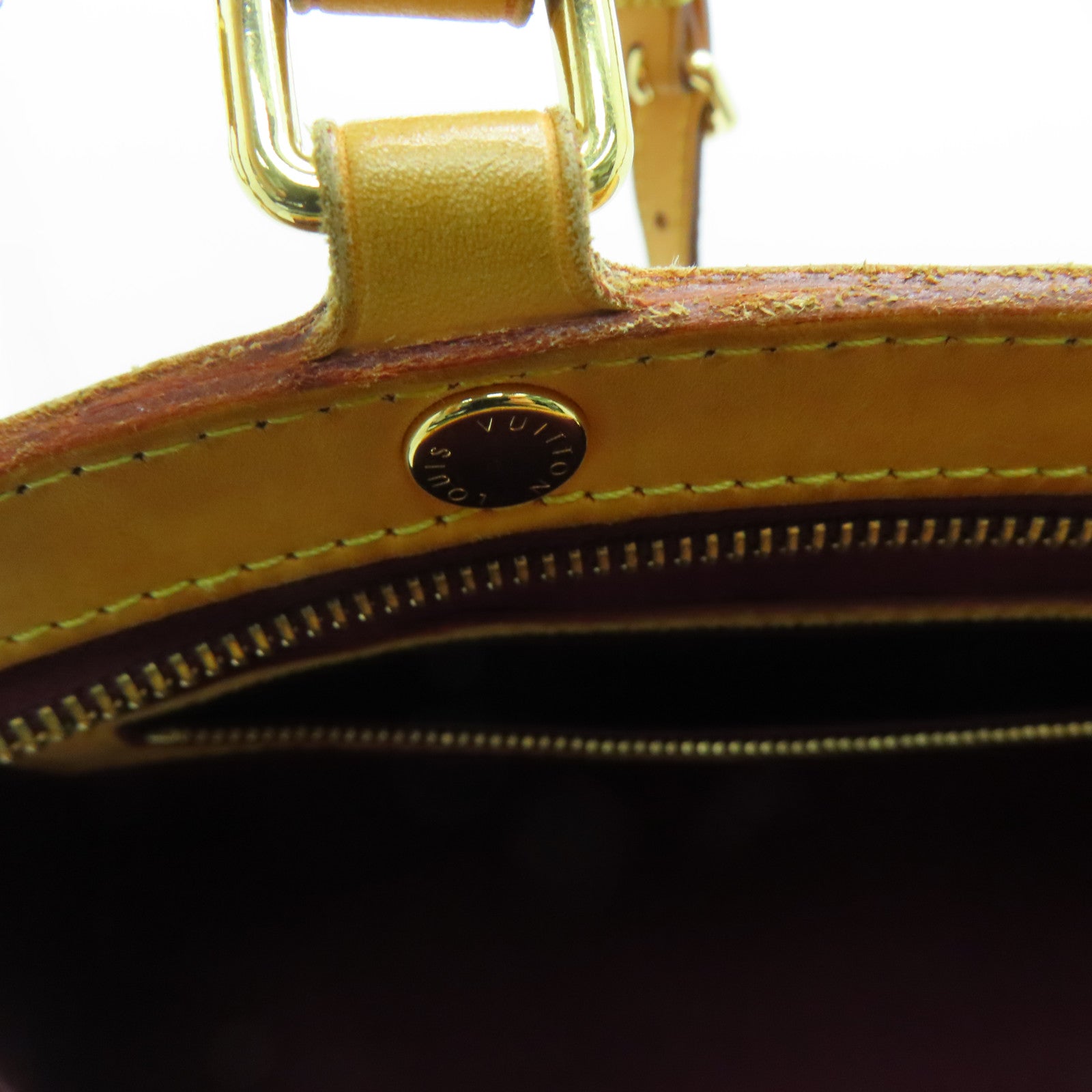 LOUIS VUITTON Monogram Vernis Blair MM金扣手挽肩背两用袋紫色