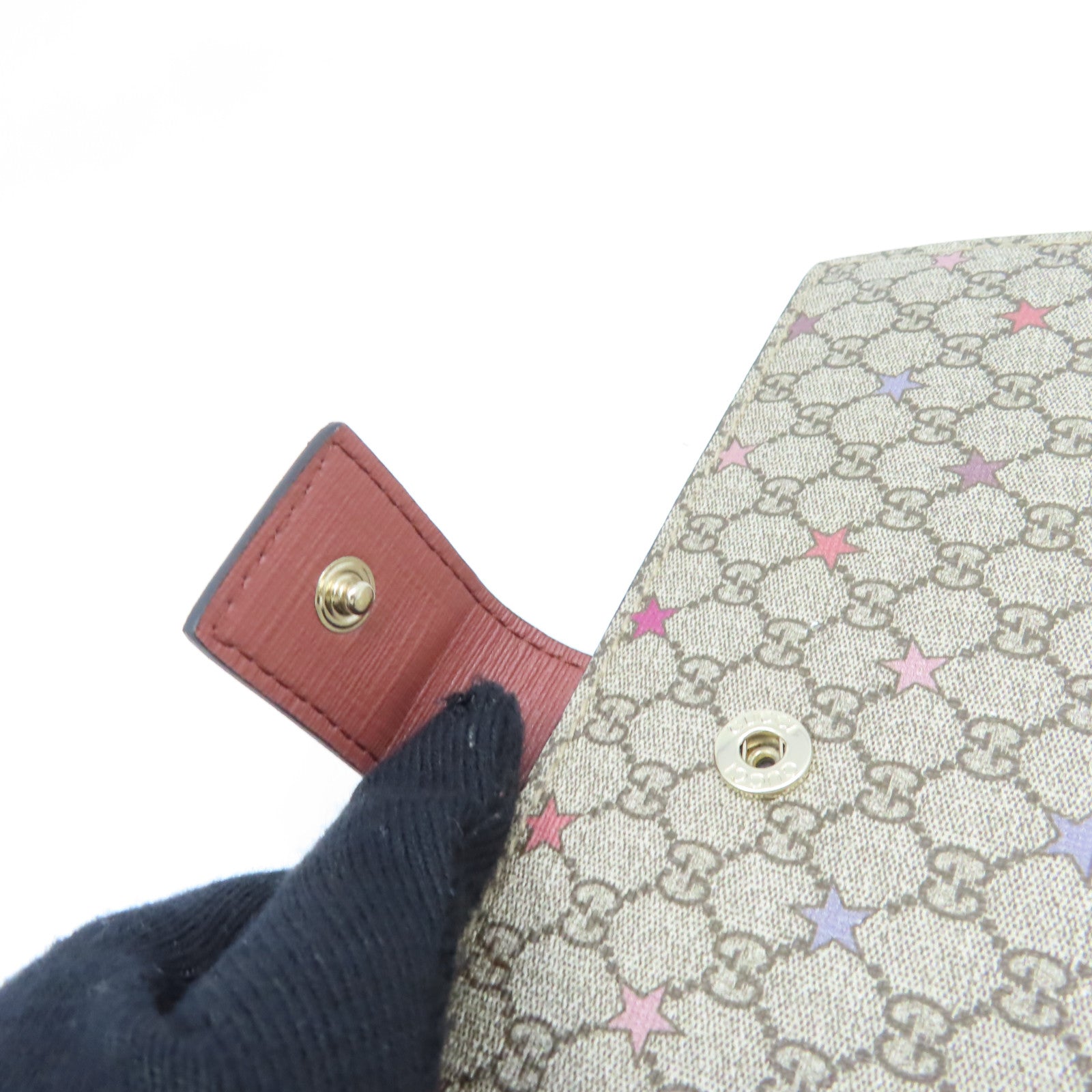 GUCCI 塗層帆布Long Wallet長錢包啡色
