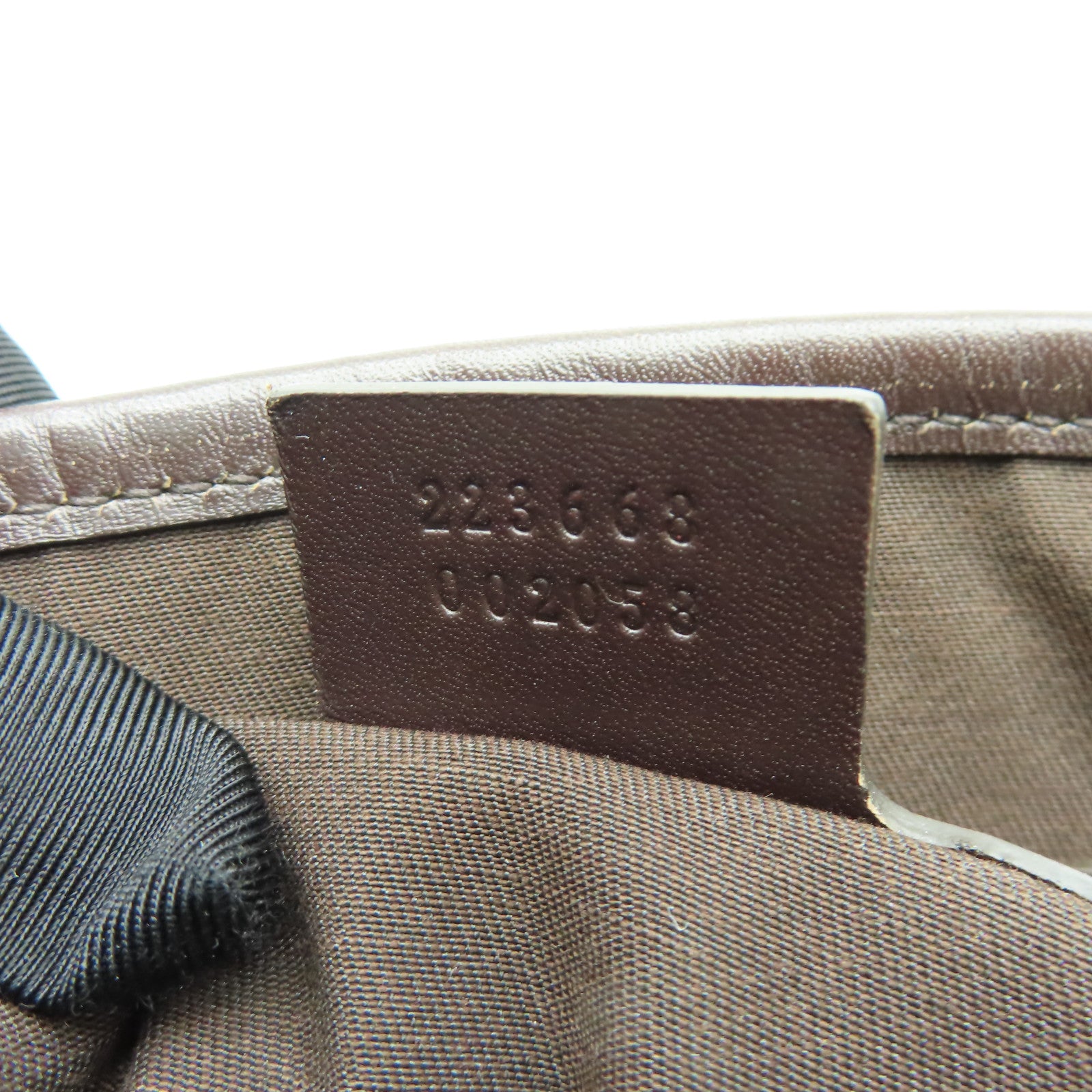 GUCCI 塗層帆布Tote Bag金扣手挽袋棕色