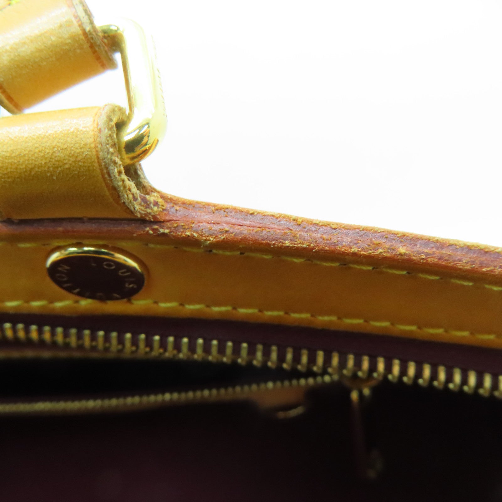 LOUIS VUITTON Monogram Vernis Blair MM金扣手挽肩背两用袋紫色