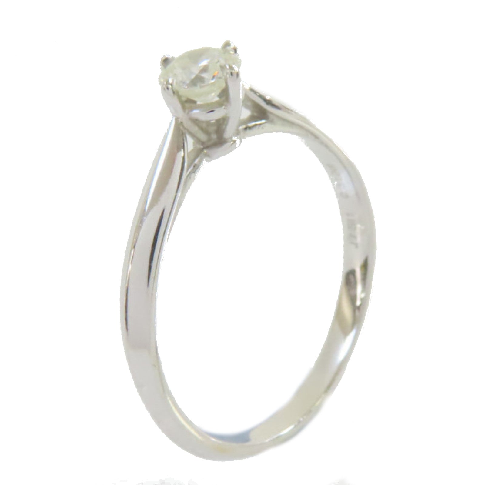 JEWELRY 18K白金/0.31ct鑽石Diamond Ring戒指US#6.5