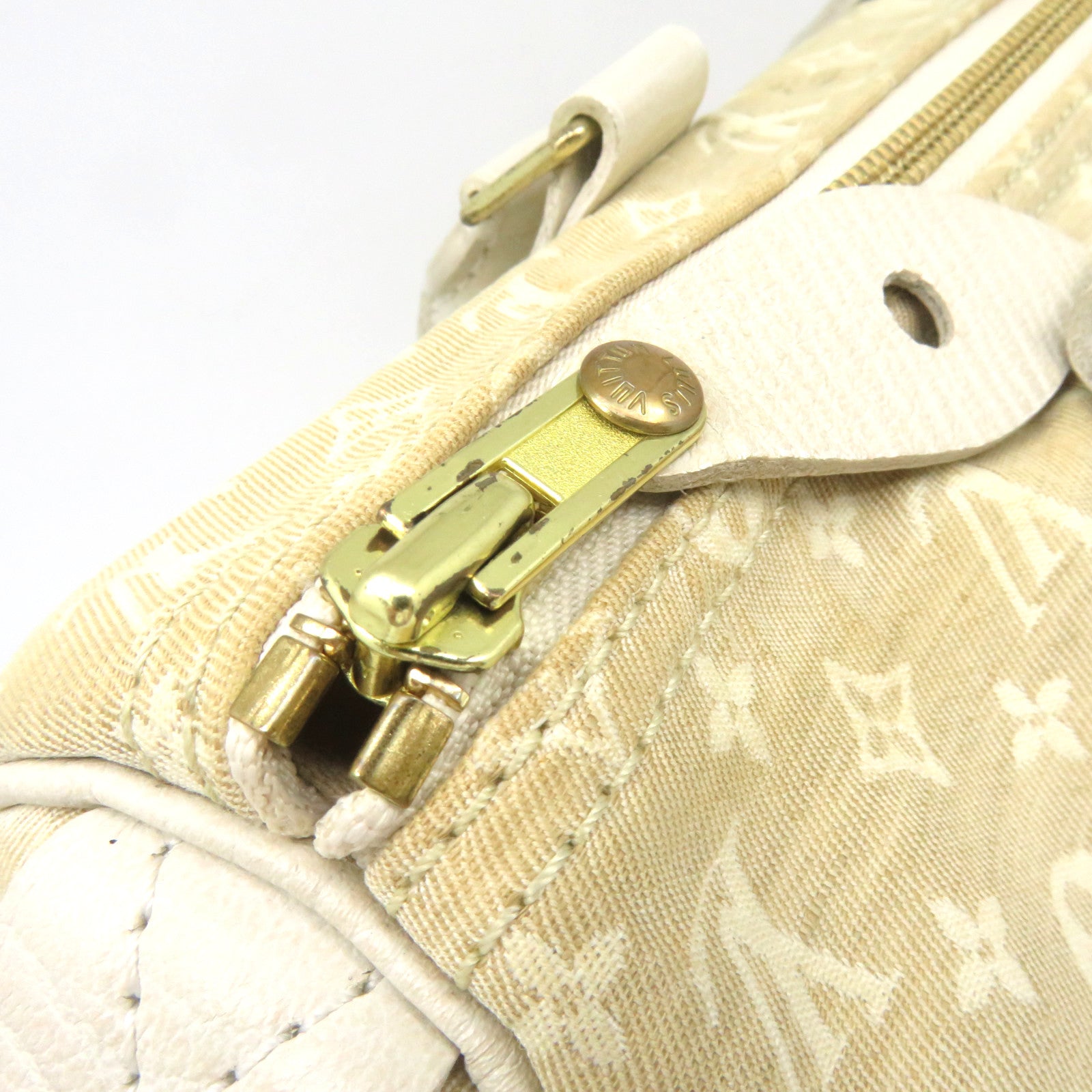 LOUIS VUITTON Mono-mini Speedy 30 Hand Bag apricot color