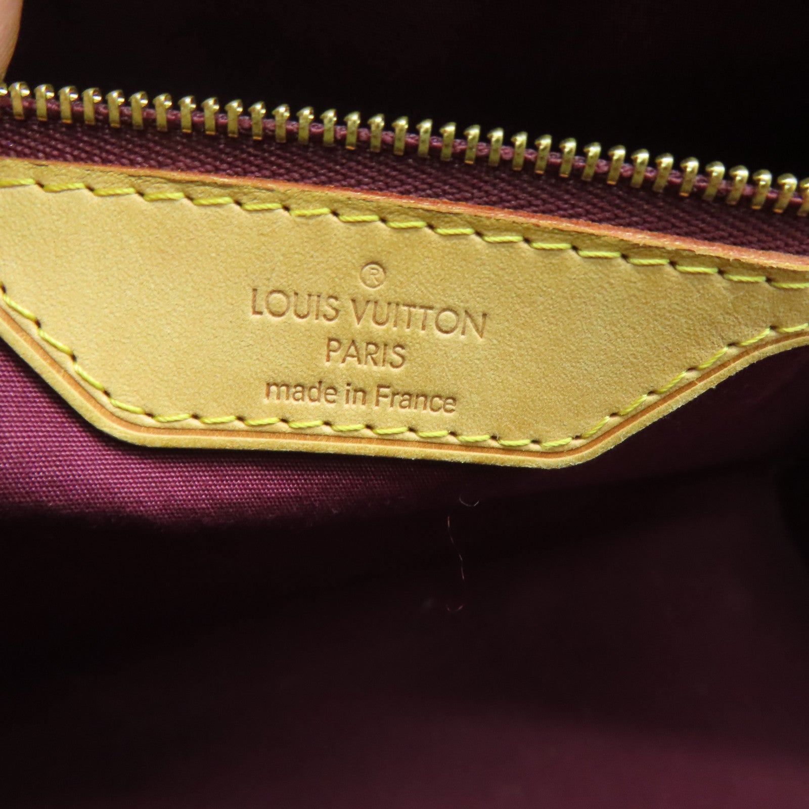 LOUIS VUITTON Monogram Vernis Blair MM金扣手挽肩背两用袋紫色