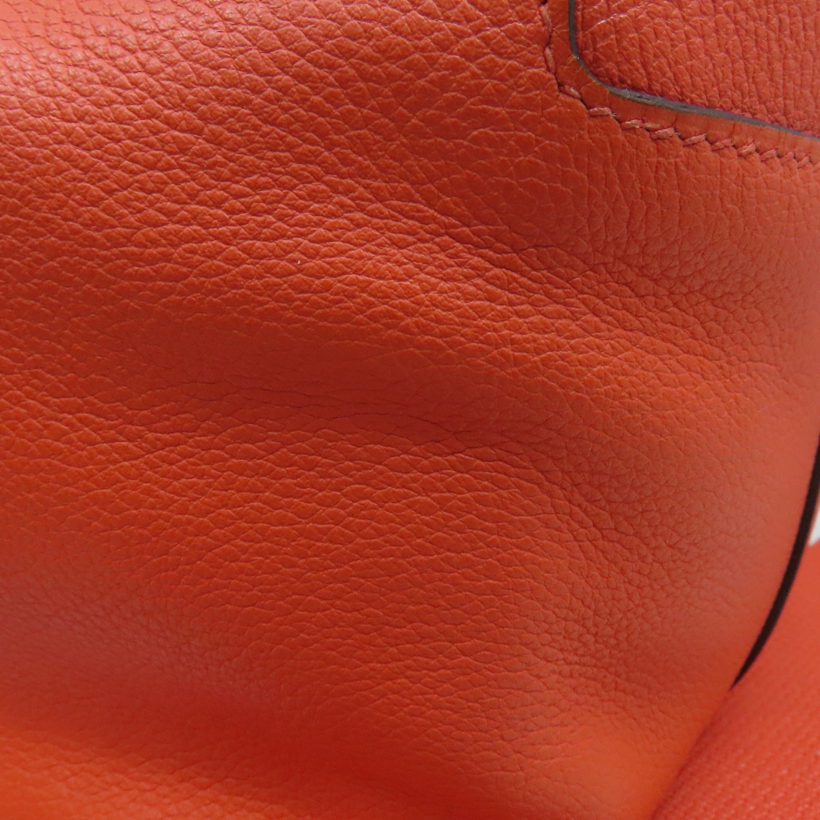 HERMES Evercolor Toolbox 20银扣肩背袋Orange Poppy橙色