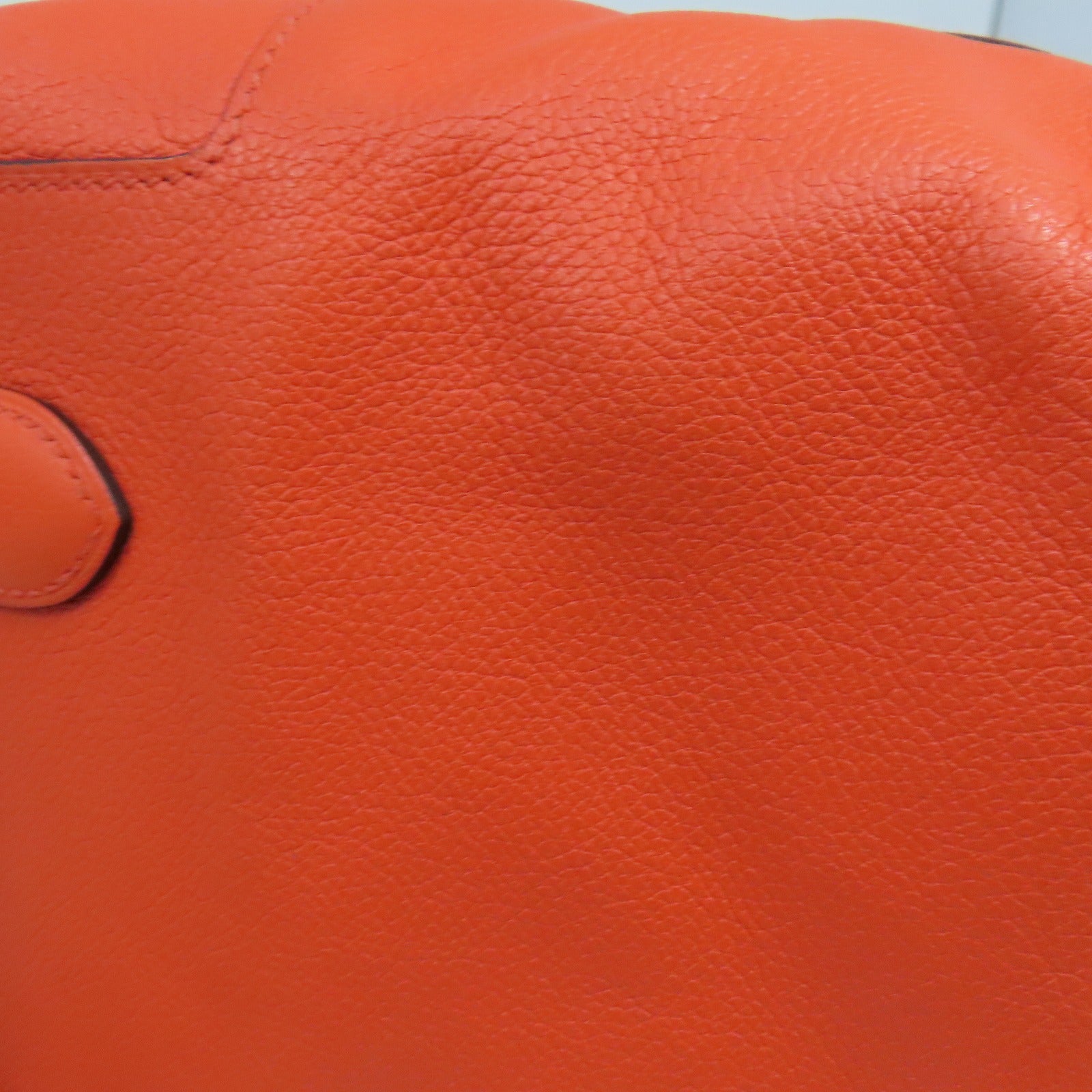 HERMES Evercolor Toolbox 20银扣肩背袋Orange Poppy橙色