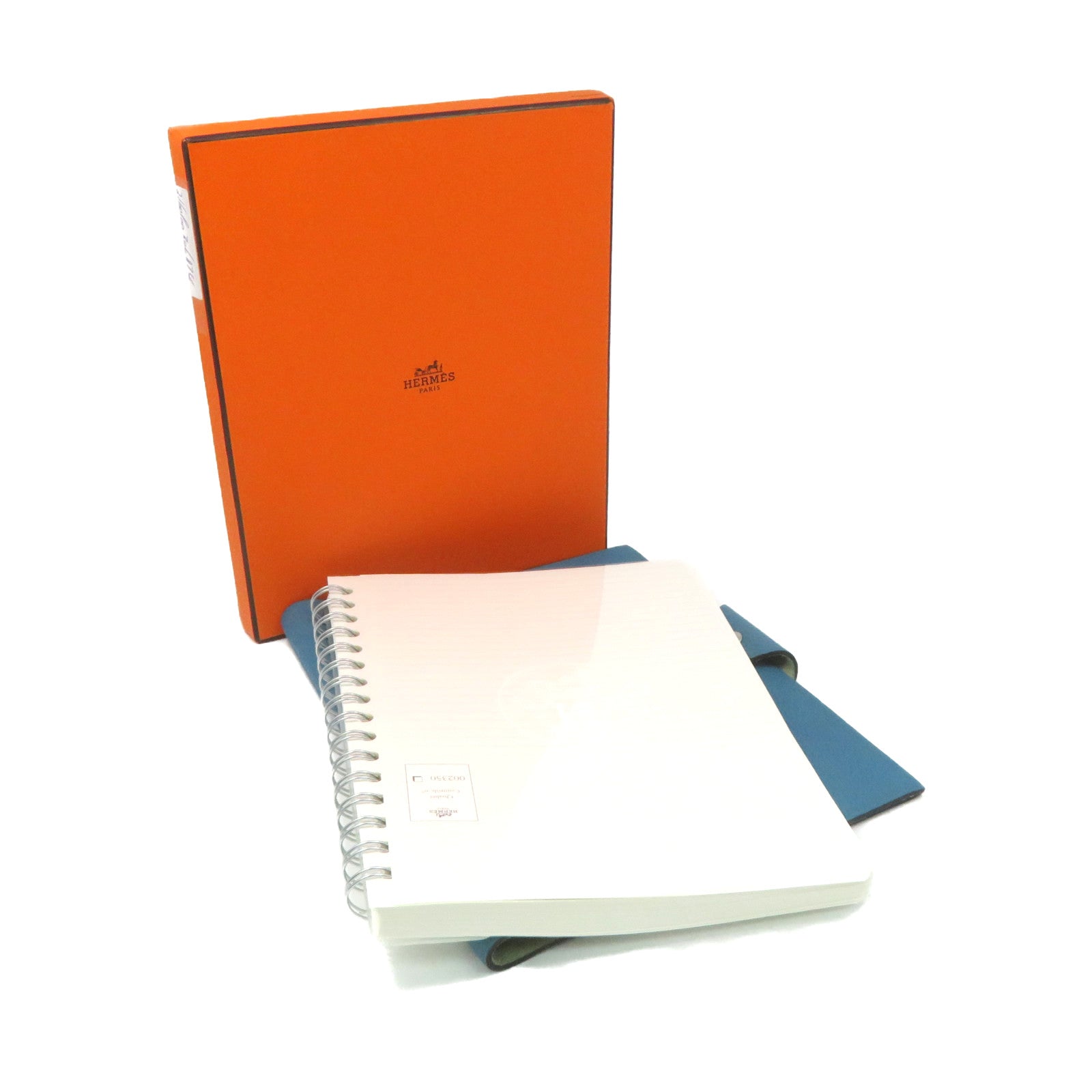 HERMES 【激减优惠】Togo皮革Notes Case记事簿套Blue Jean蓝色