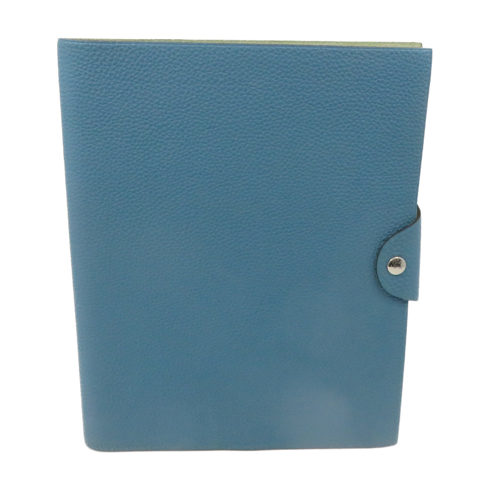 HERMES 【激减优惠】Togo皮革Notes Case记事簿套Blue Jean蓝色