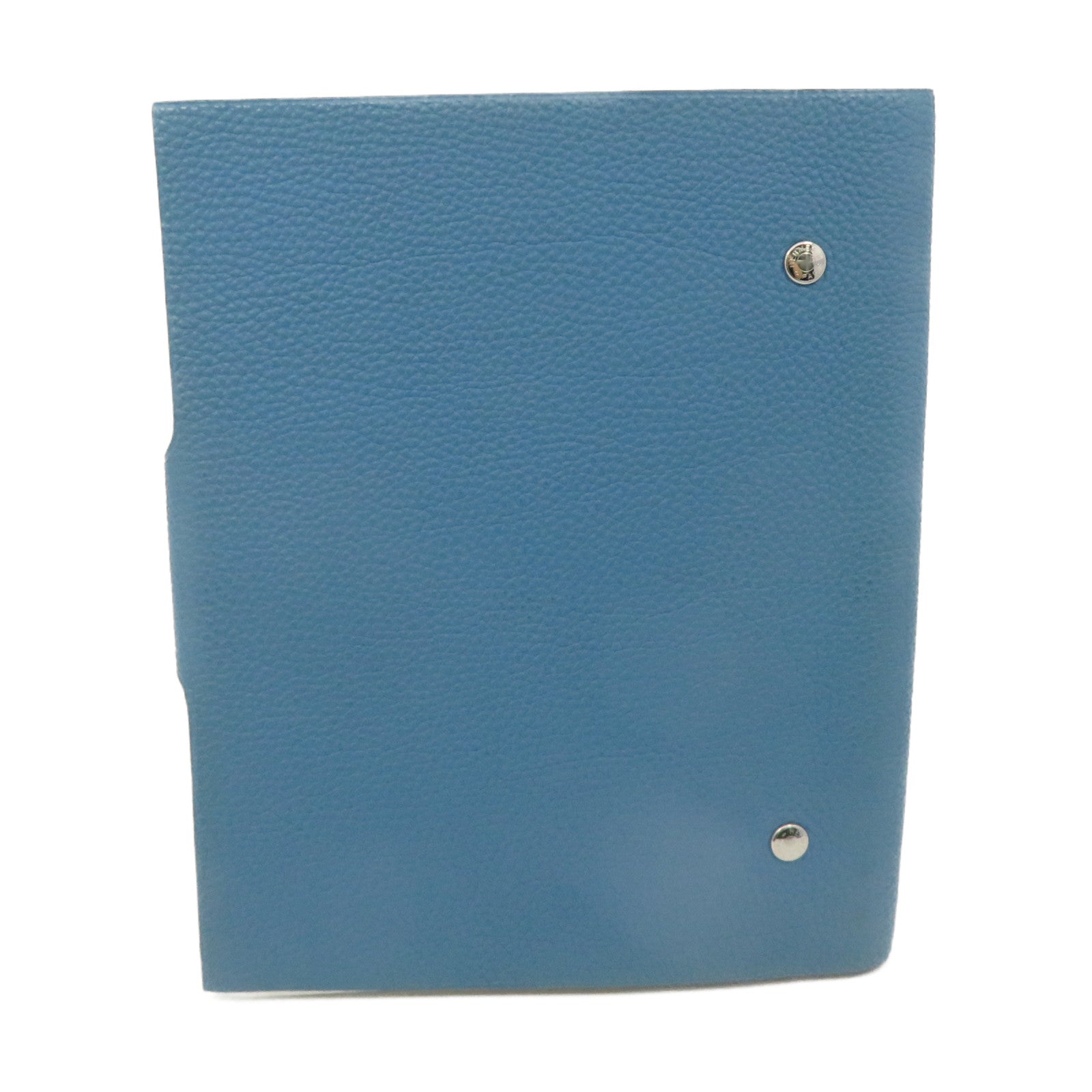 HERMES 【激减优惠】Togo皮革Notes Case记事簿套Blue Jean蓝色