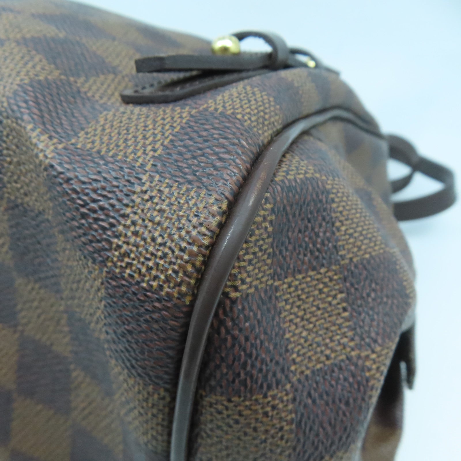 LOUIS VUITTON 【激減優惠】Damier Ebene Belem MM金扣肩背袋啡色