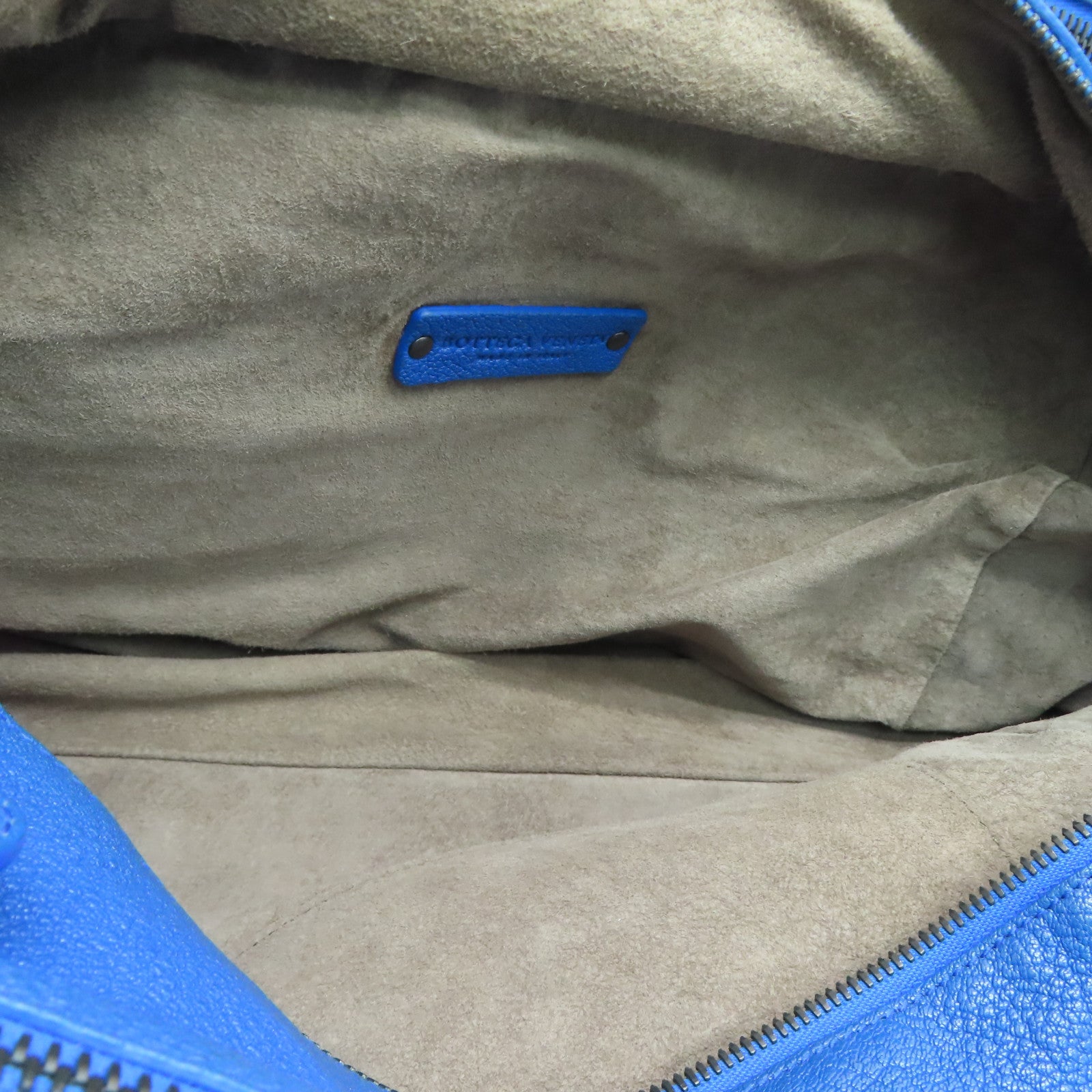 BOTTEGA VENETA 牛皮皮革Boston Bag手挽袋/肩背袋蓝色/黄色