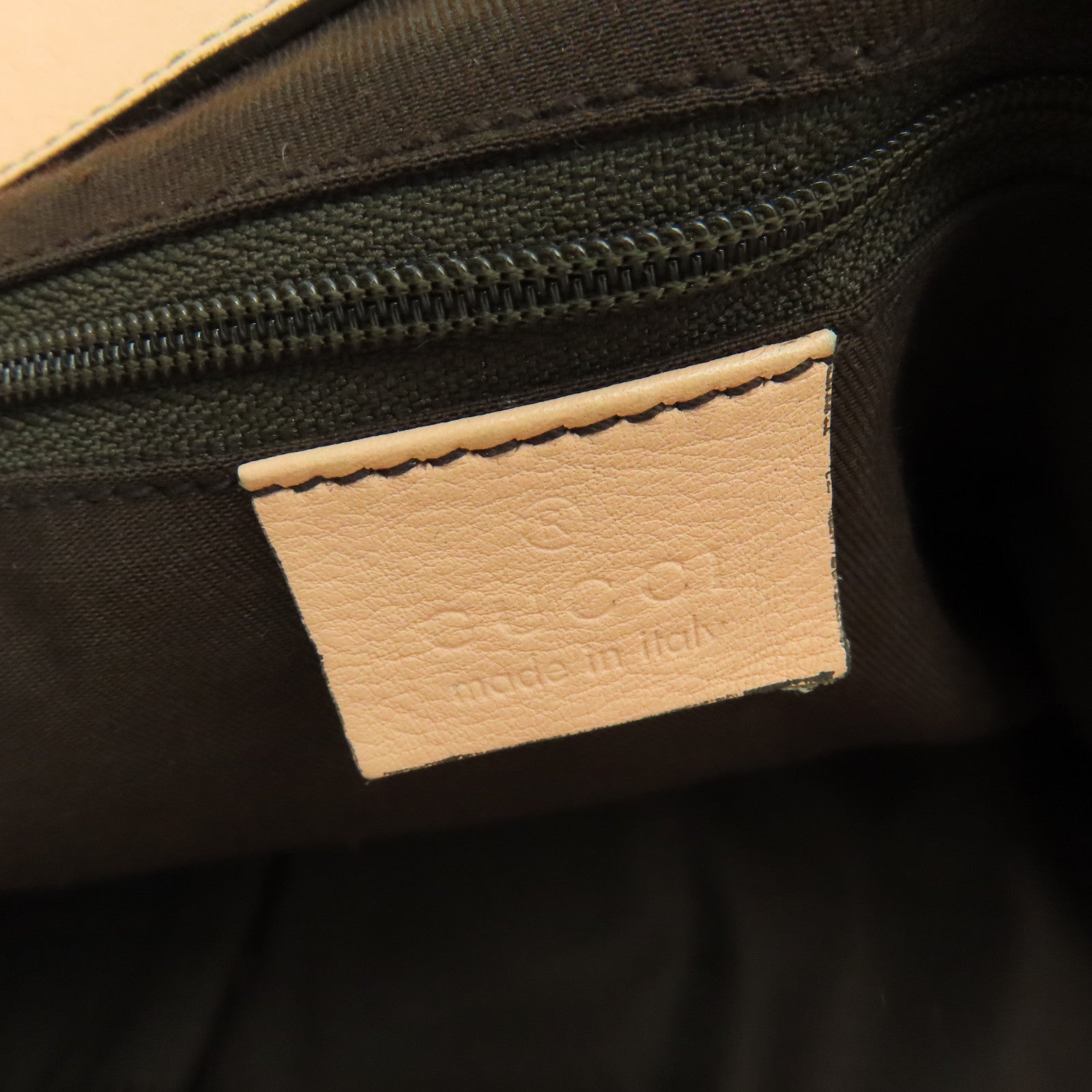 GUCCI 帆布Shoulder Bag金扣肩背袋米色/粉紅色