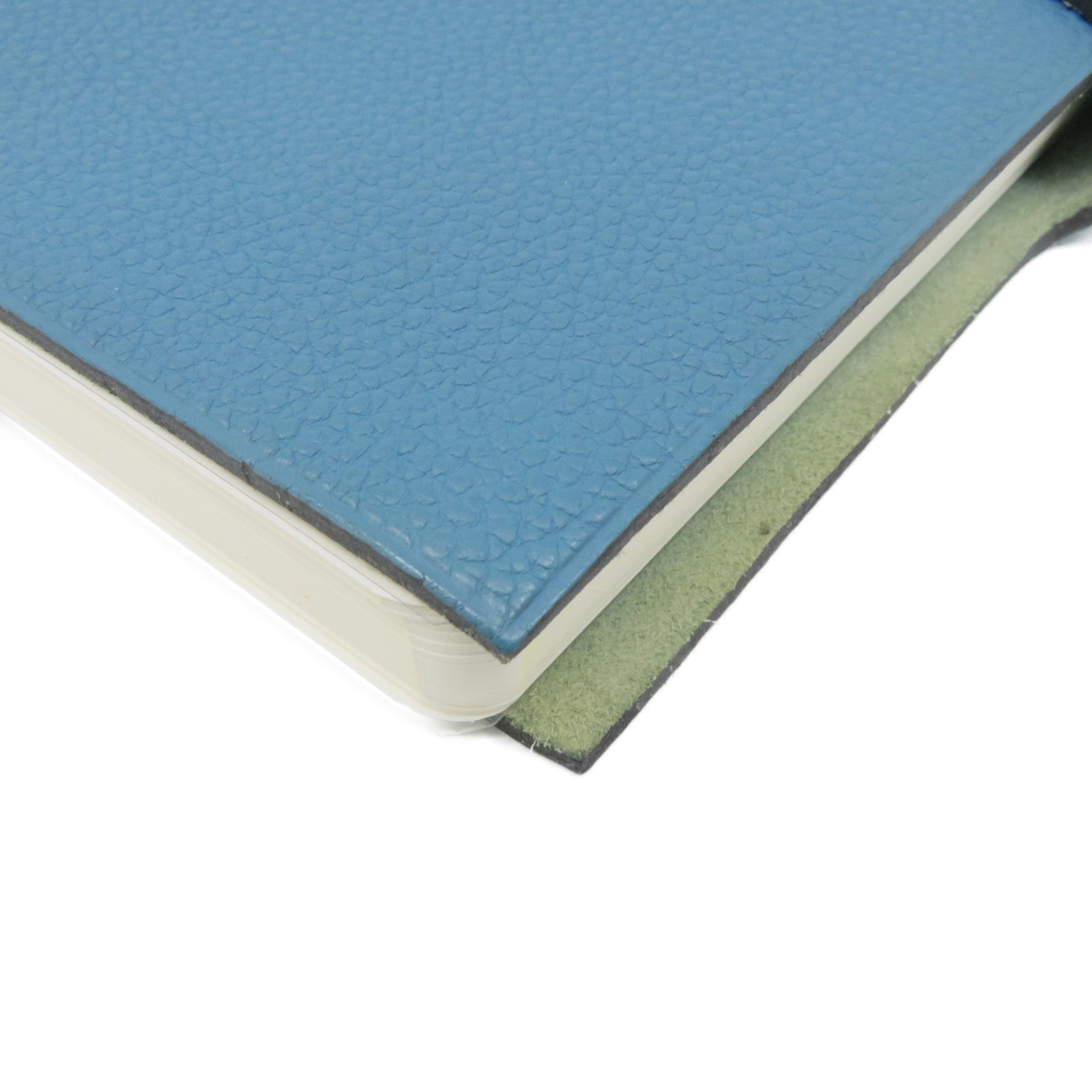HERMES 【激减优惠】Togo皮革Notes Case记事簿套Blue Jean蓝色