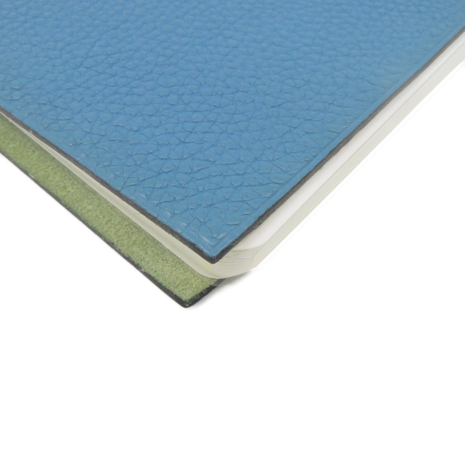HERMES 【激减优惠】Togo皮革Notes Case记事簿套Blue Jean蓝色