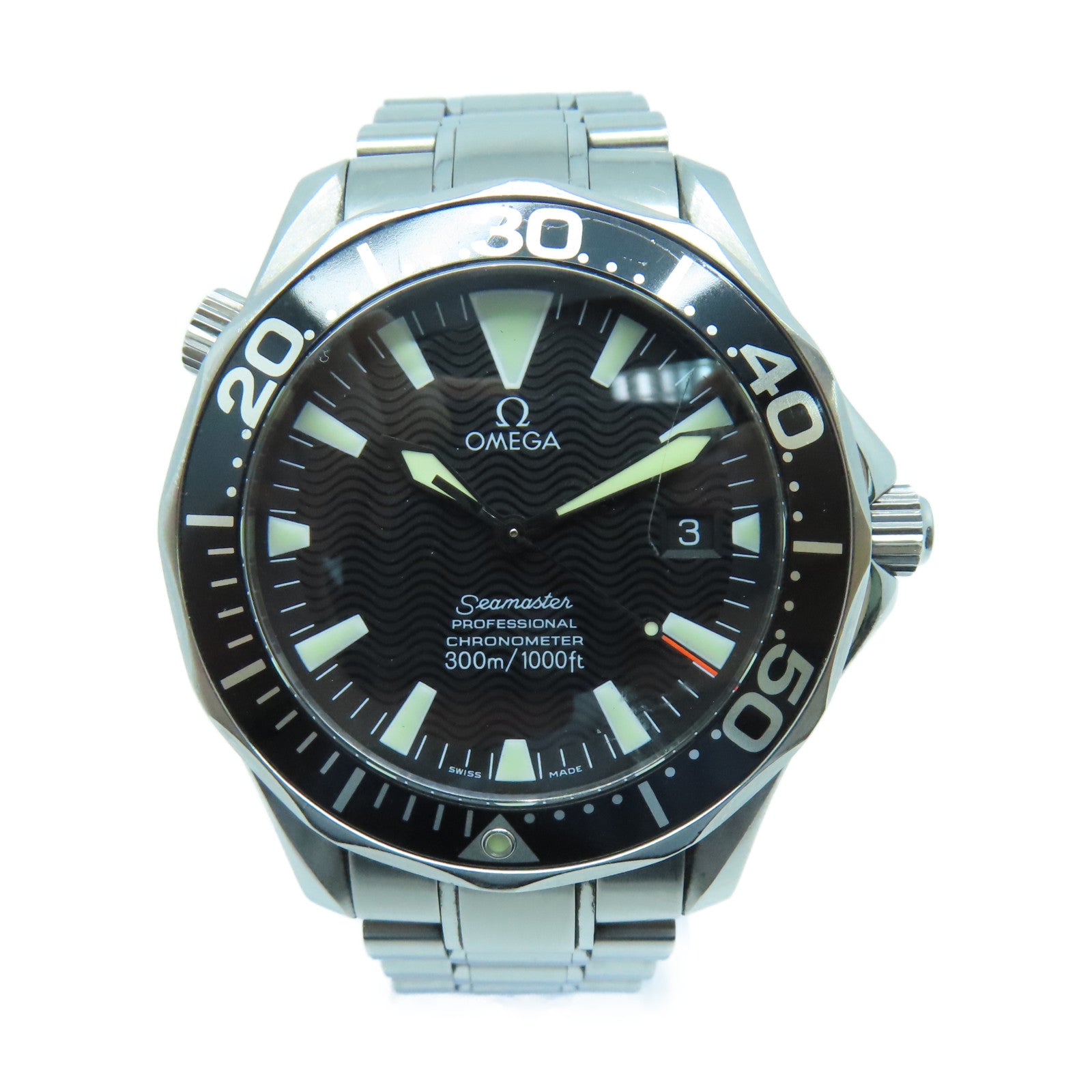 OMEGA Seamaster不鏽鋼手錶自動機芯黑色