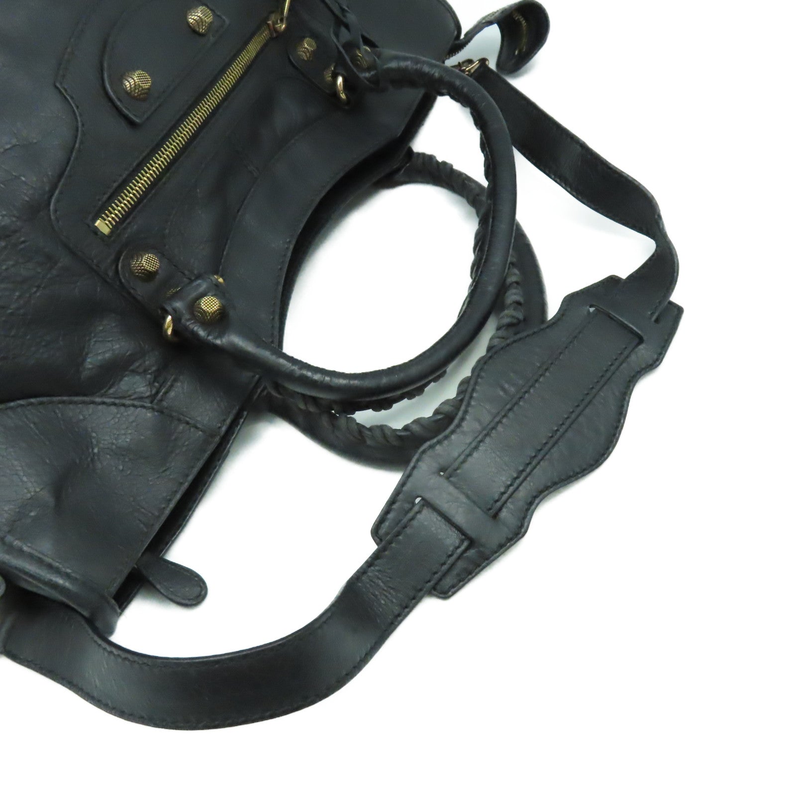 BALENCIAGA 牛皮皮革Giant Part Time 2Way Shoulder Bag手挽肩背兩用袋黑色