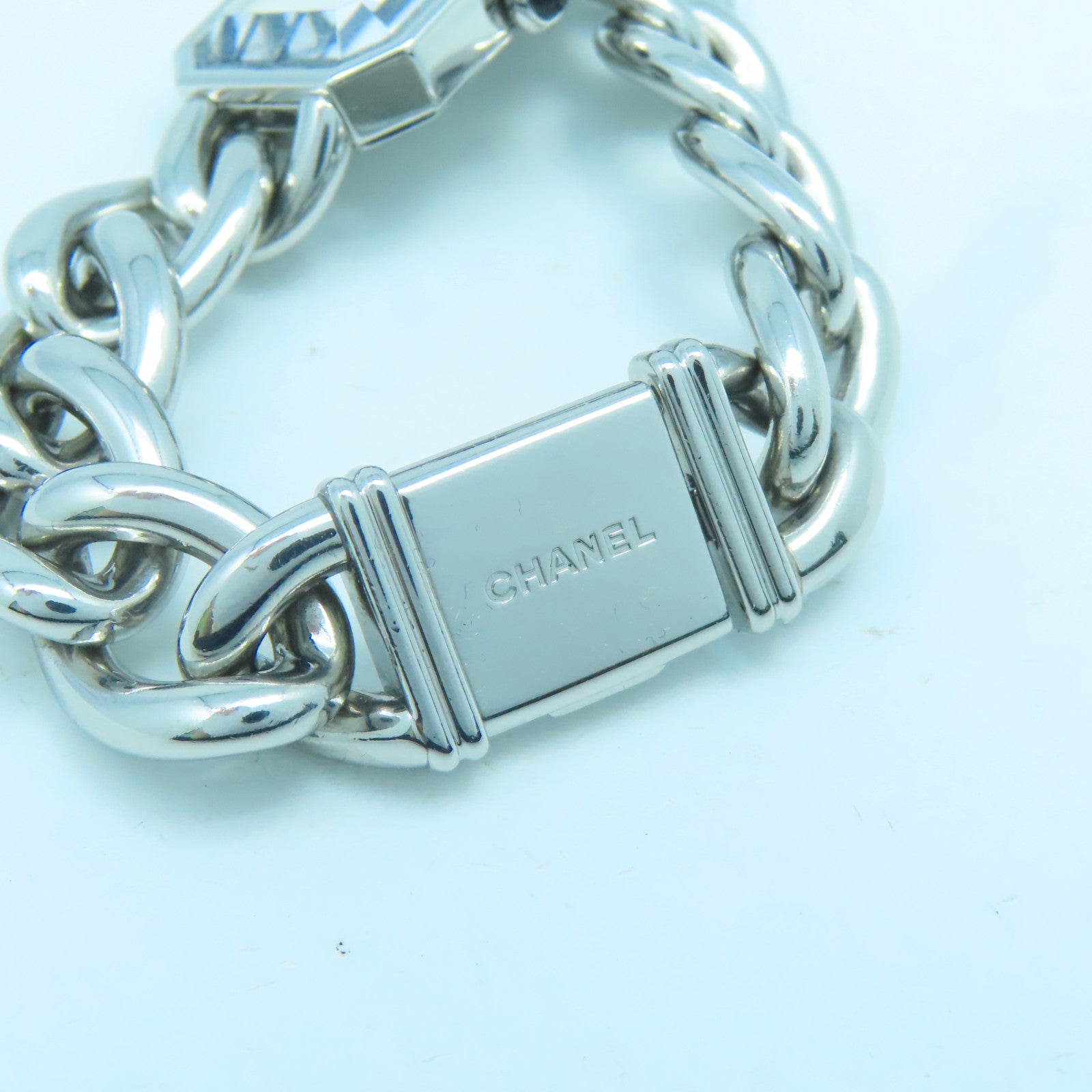 CHANEL 【激減優惠】Premiere L不鏽鋼手錶石英機芯珍珠色