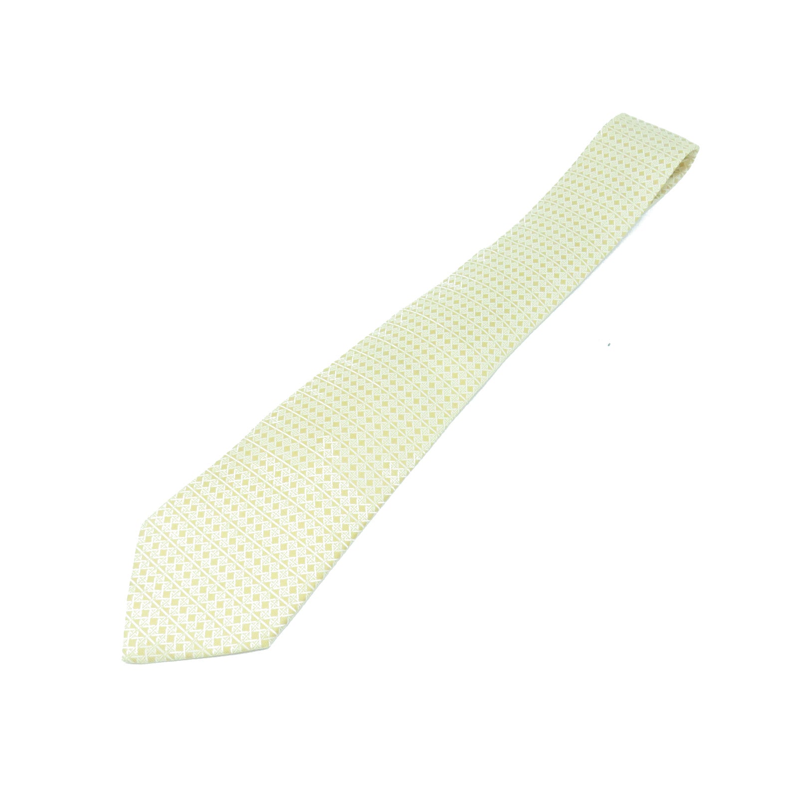 HERMES Silk Tie tie beige
