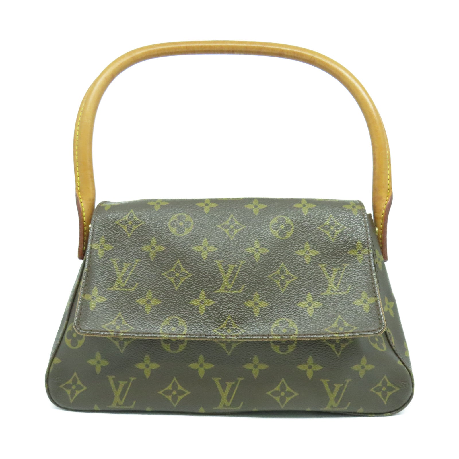 LOUIS VUITTON Monogram Looping金扣肩背袋啡色
