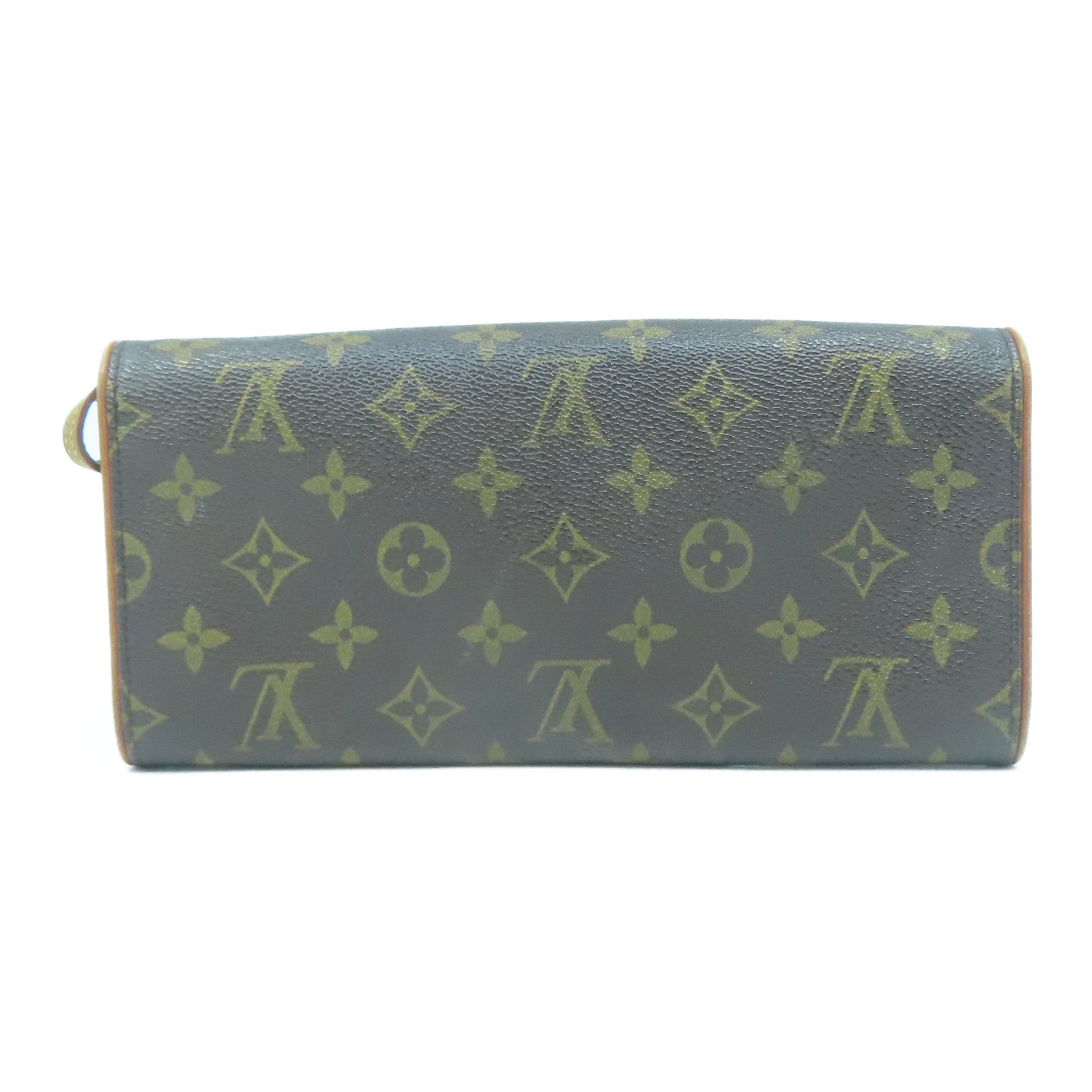 LOUIS VUITTON Monogram Pochette Twin GM金扣肩背袋啡色