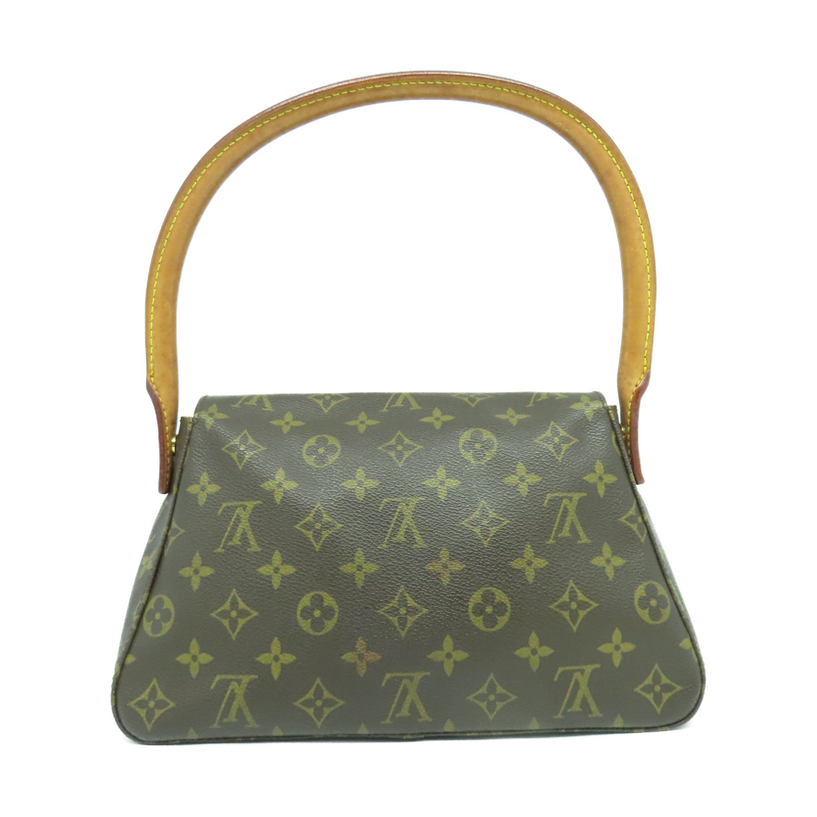 LOUIS VUITTON Monogram Looping金扣肩背袋啡色