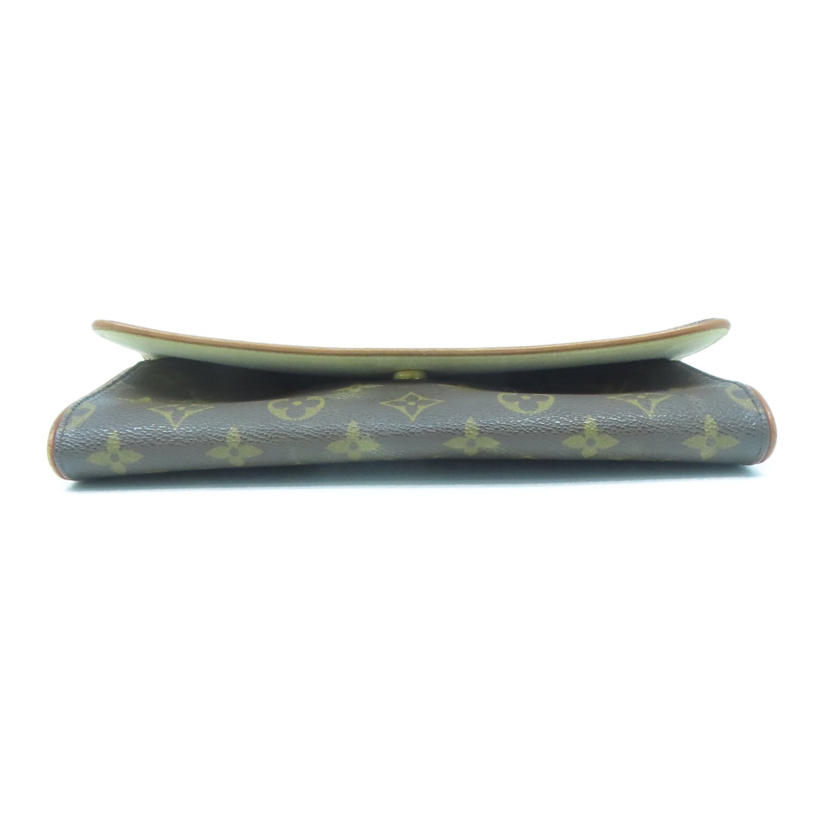 LOUIS VUITTON Monogram Pochette Twin GM金扣肩背袋啡色