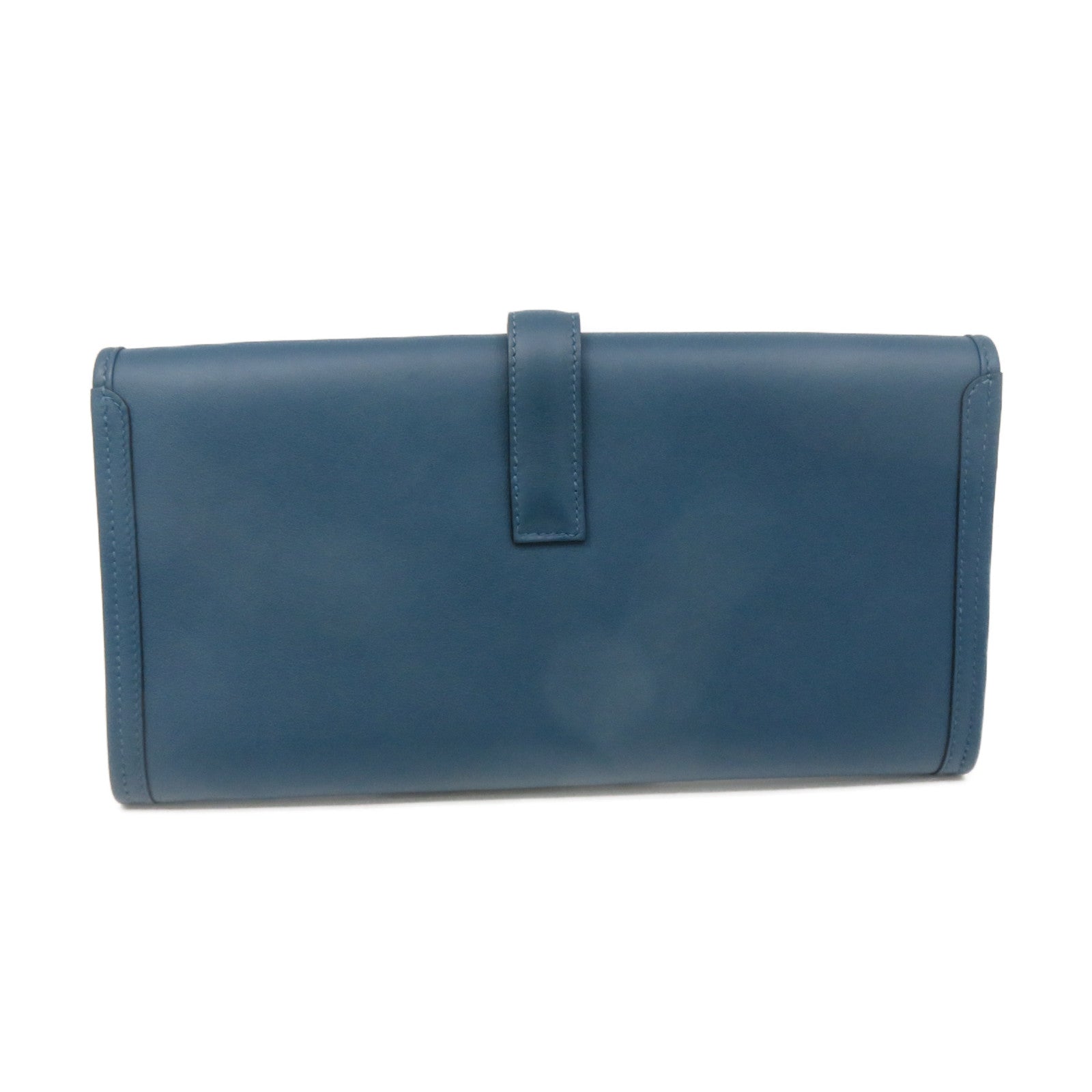 HERMES Swift皮革Jije Clutch Bag手拿包藍綠色