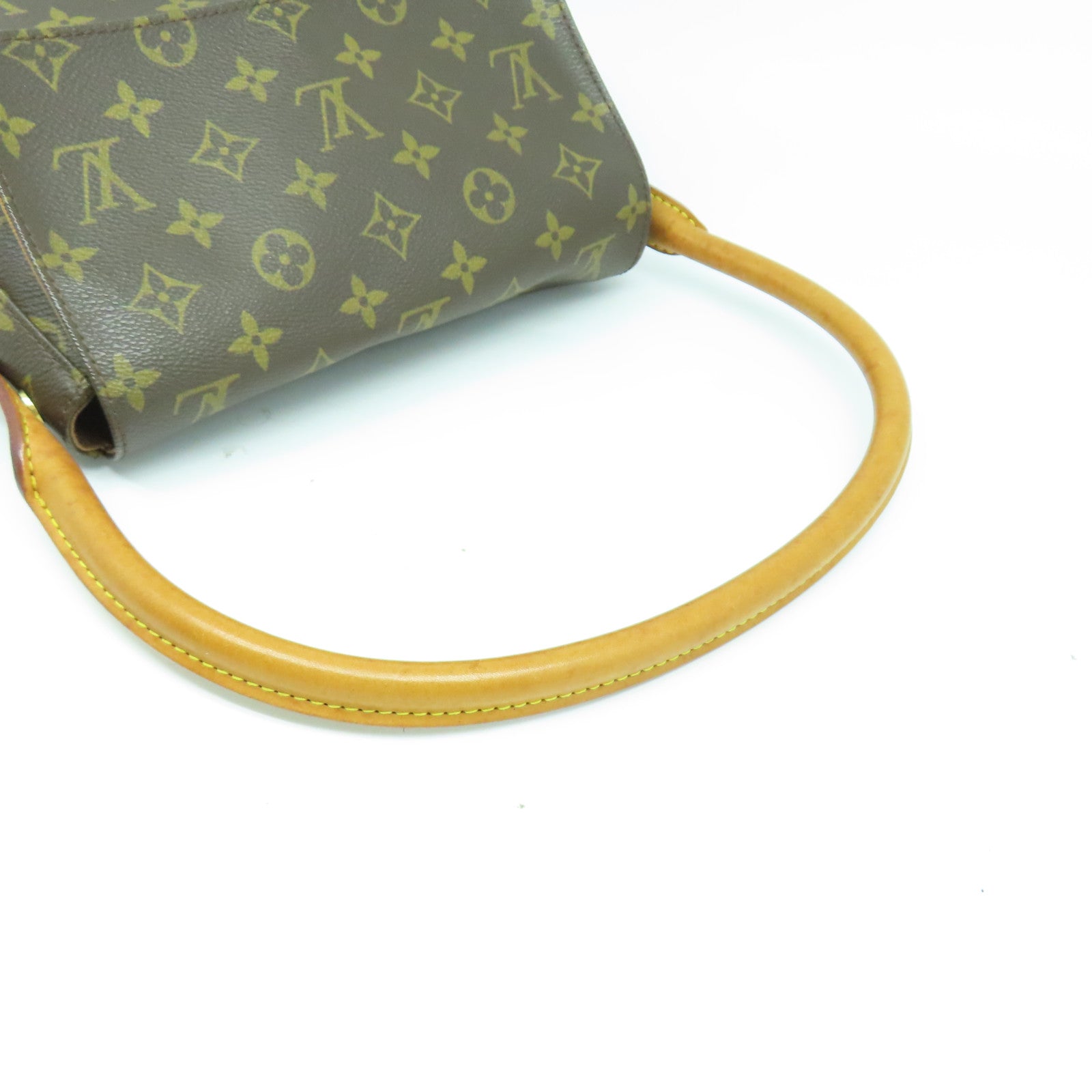 LOUIS VUITTON Monogram Looping金扣肩背袋啡色