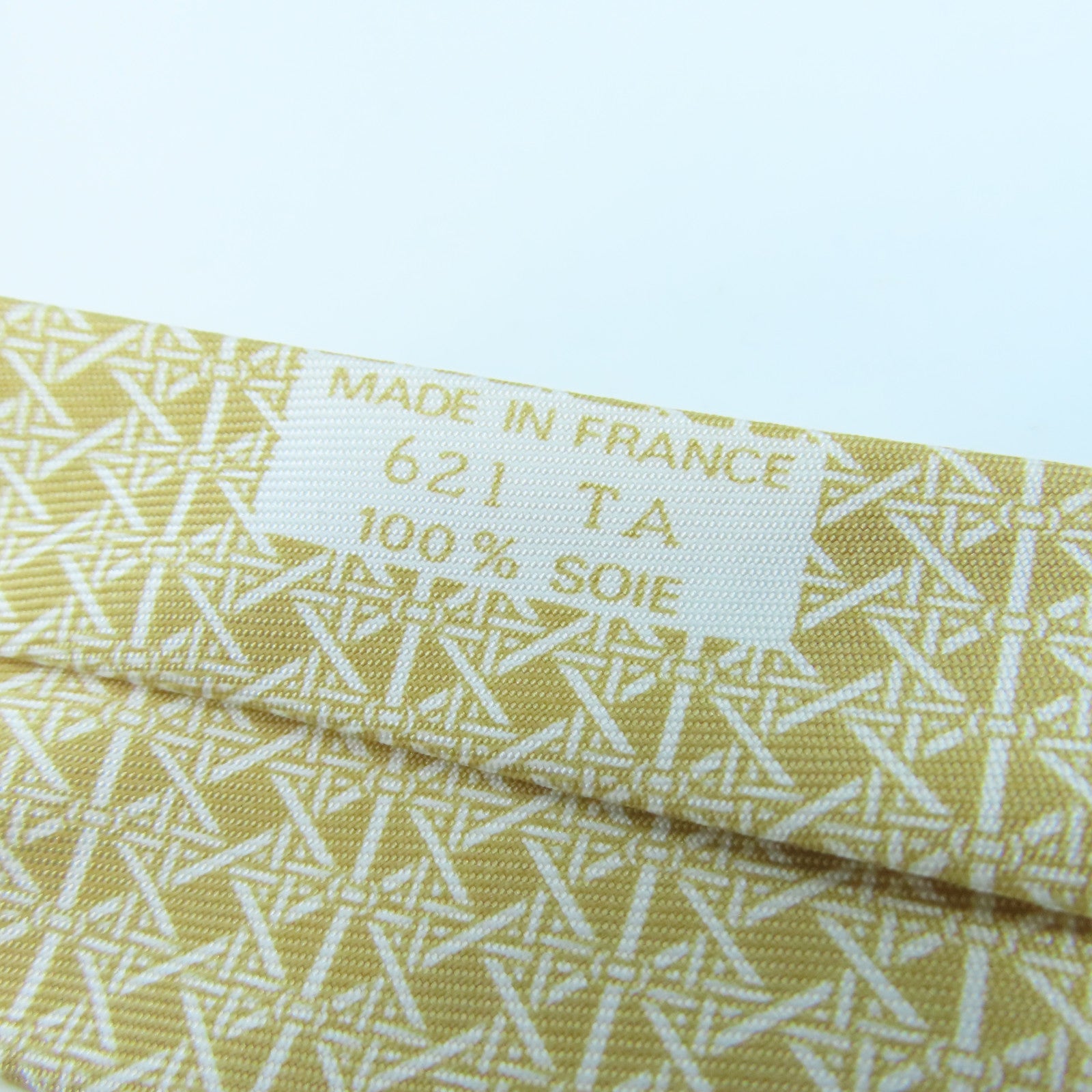 HERMES Silk Tie tie beige