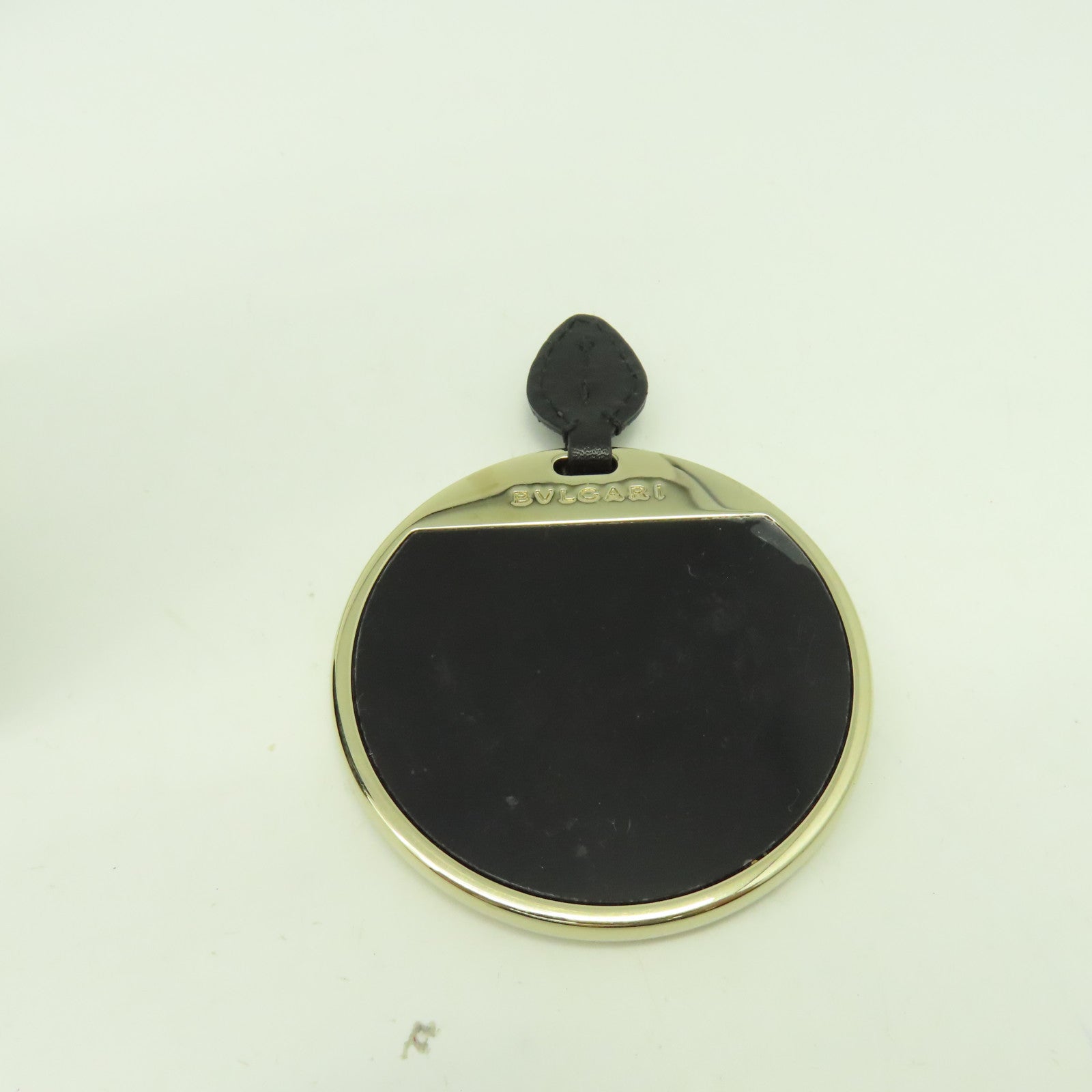 BVLGARI 牛皮皮革Chain Bag金扣鏈帶肩背袋黑色