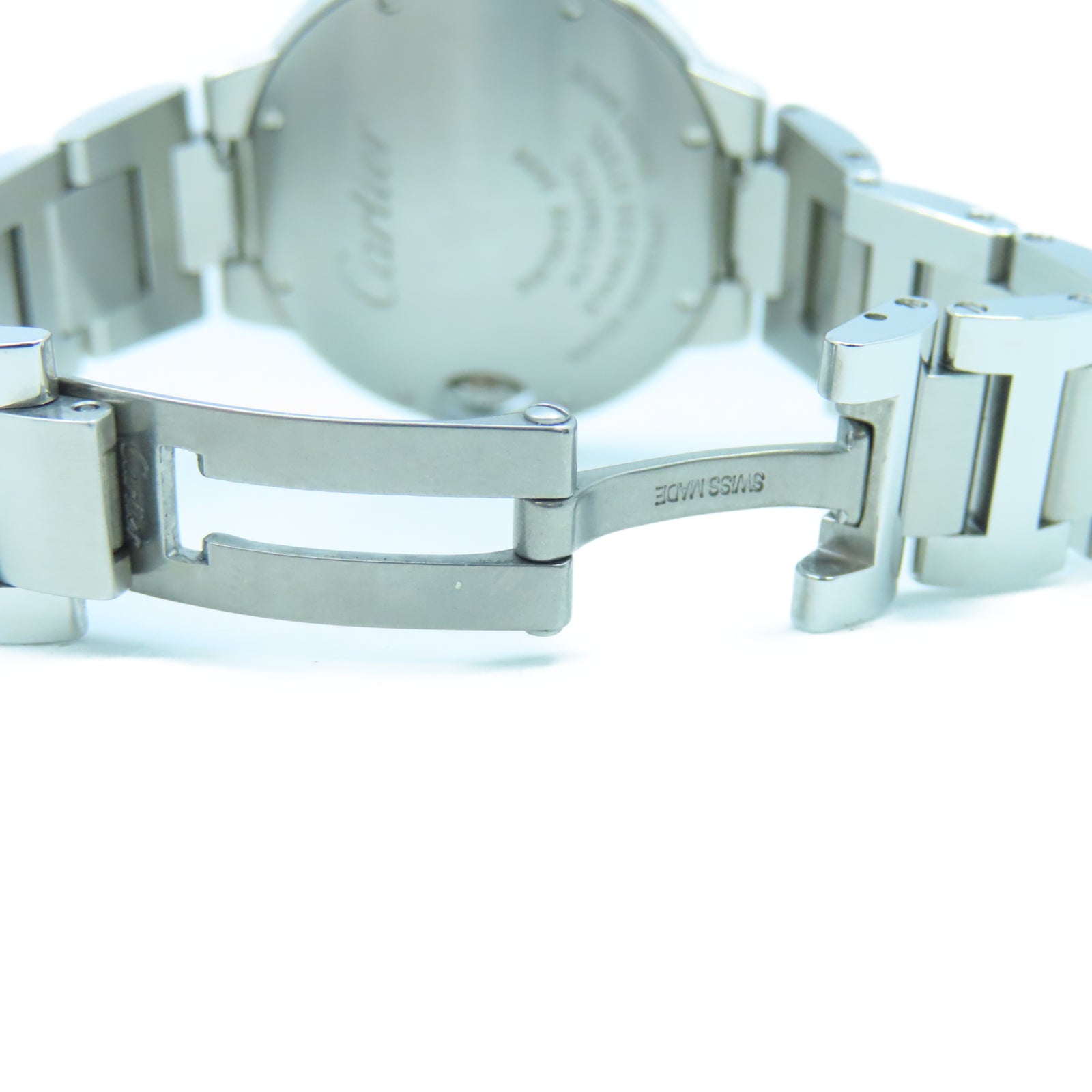 CARTIER Ballan Bleu不鏽鋼手錶自動機芯白色
