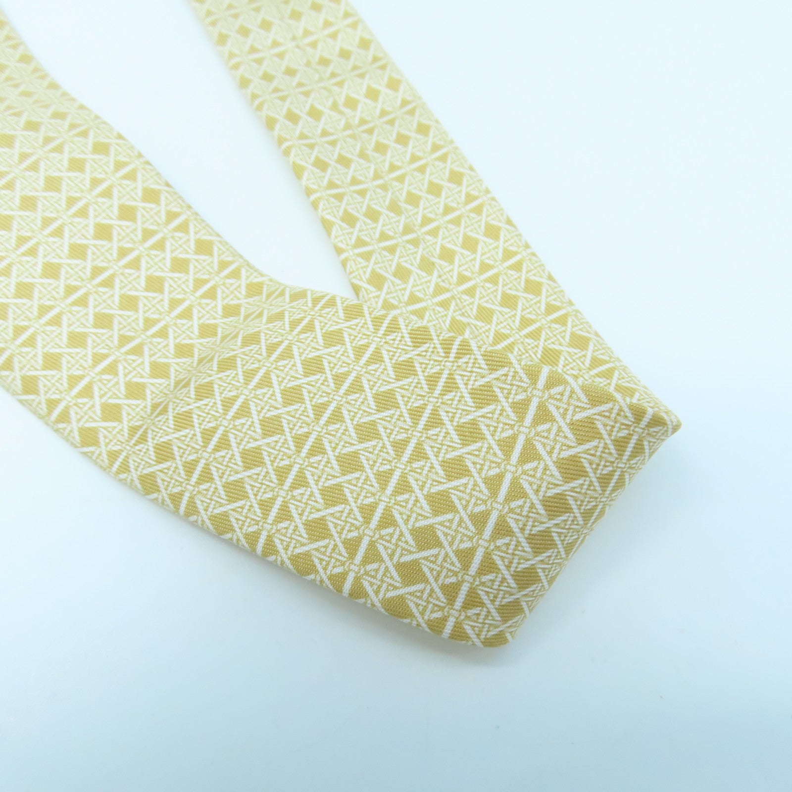 HERMES Silk Tie tie beige