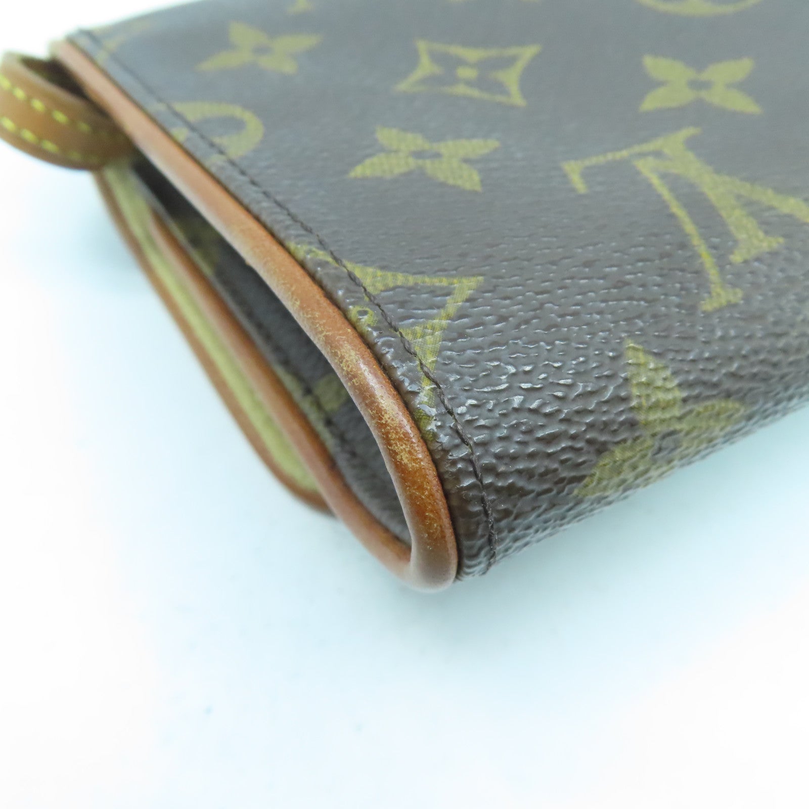 LOUIS VUITTON Monogram Pochette Twin GM金扣肩背袋啡色
