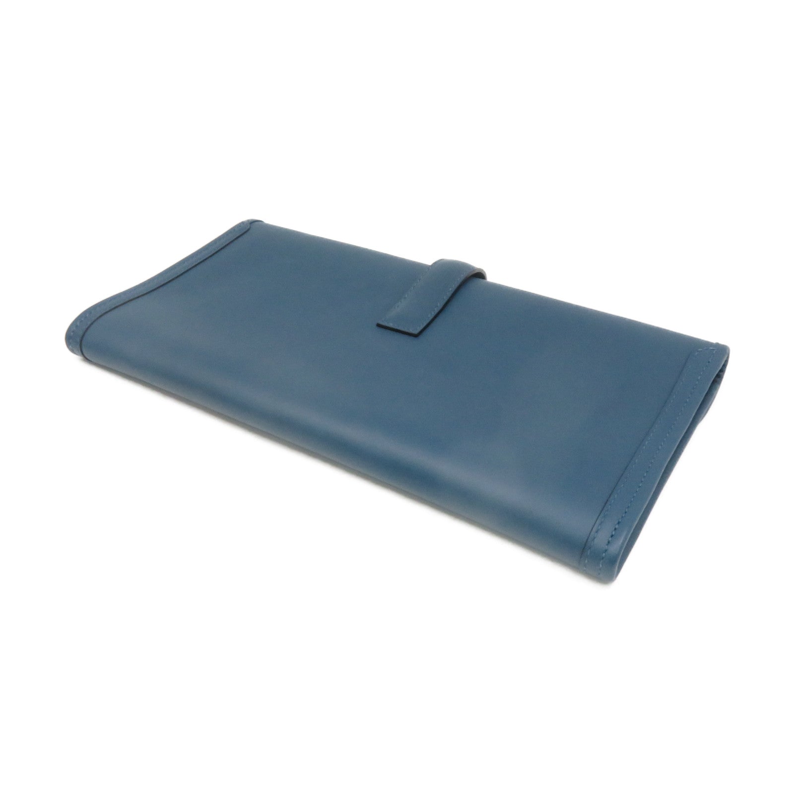 HERMES Swift皮革Jije Clutch Bag手拿包藍綠色
