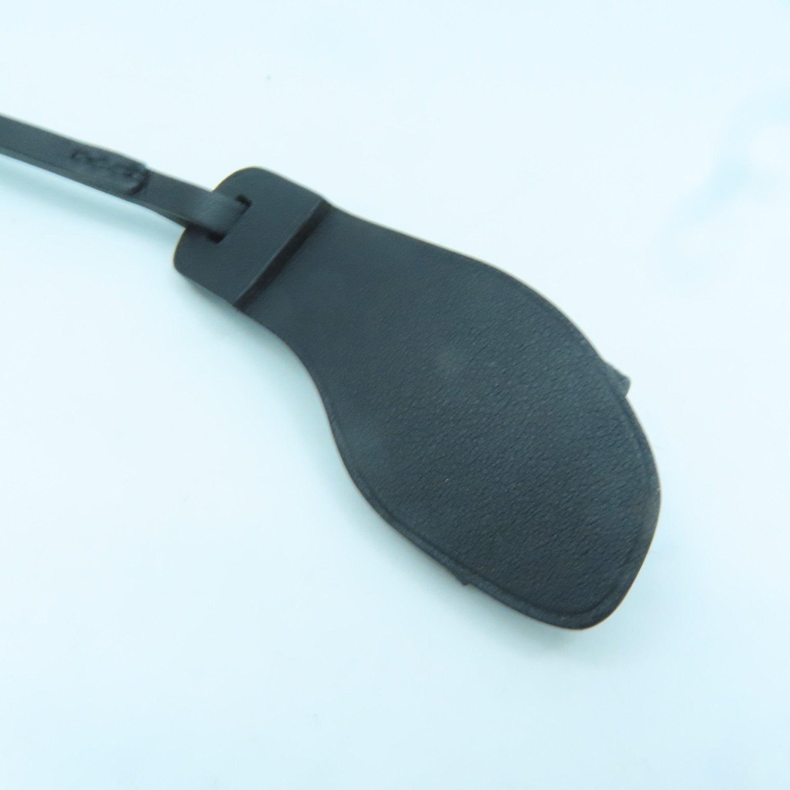 HERMES 皮革Oran Nano Charm掛飾黑色