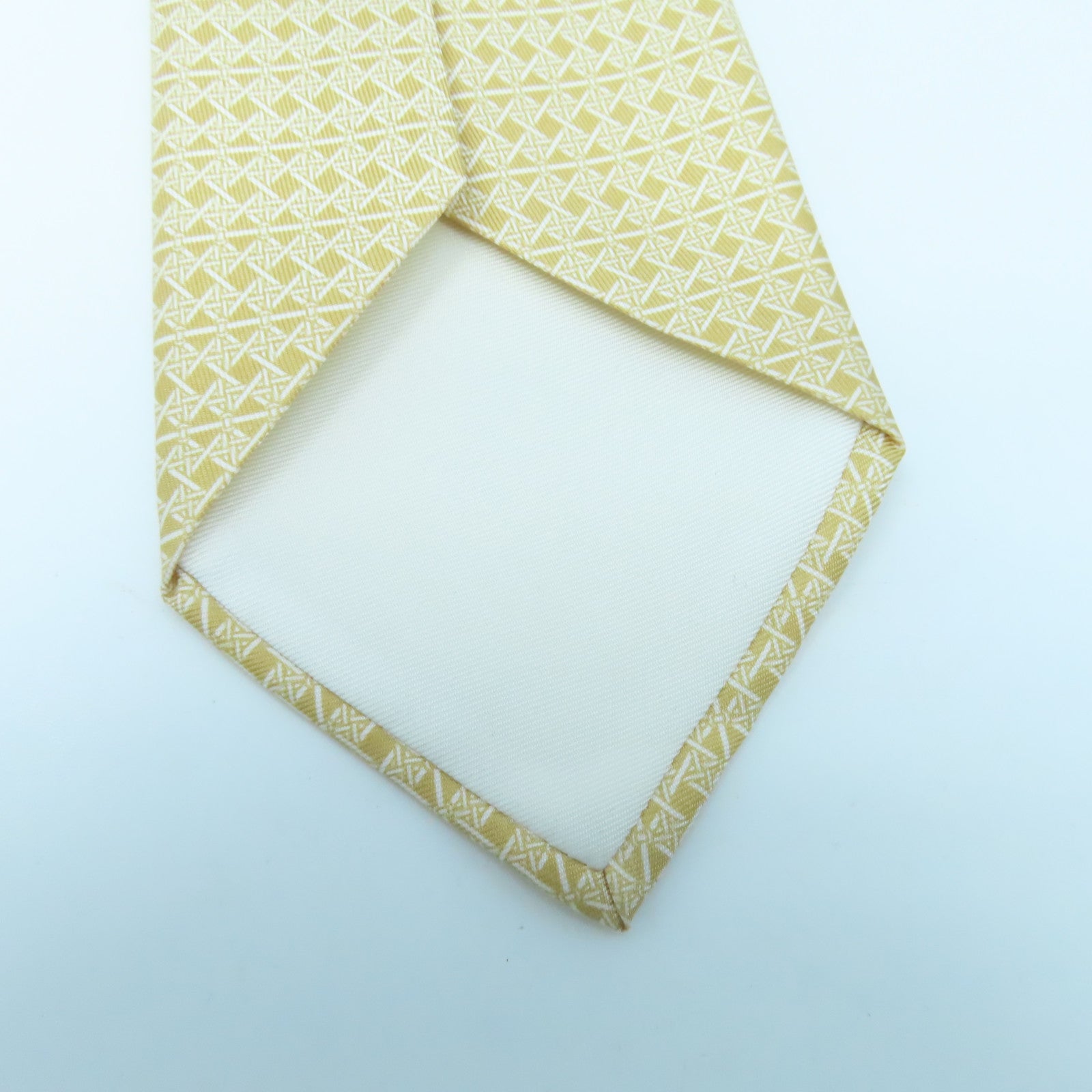 HERMES Silk Tie tie beige