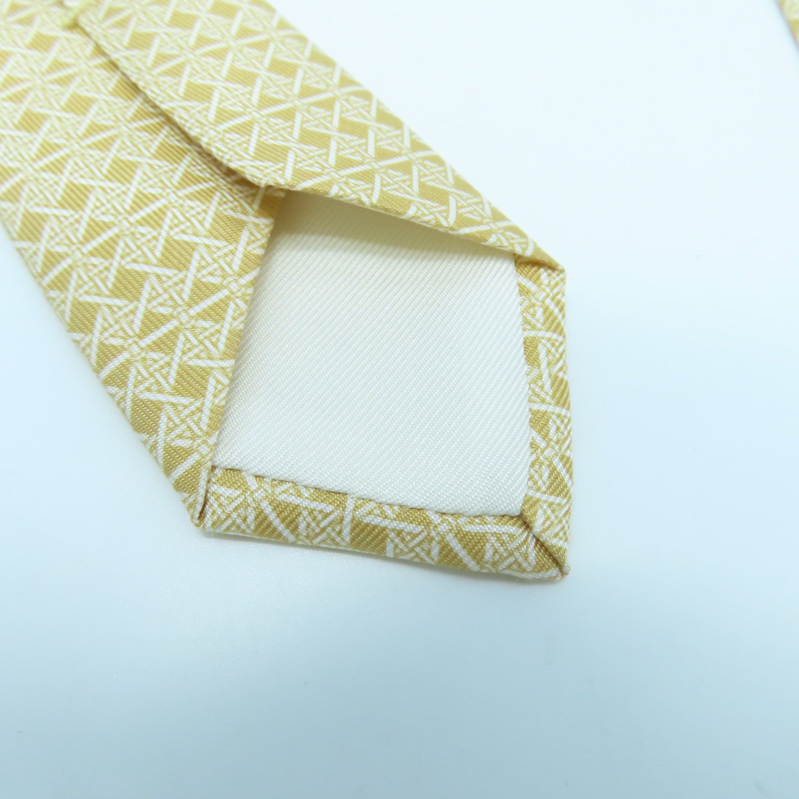 HERMES Silk Tie tie beige
