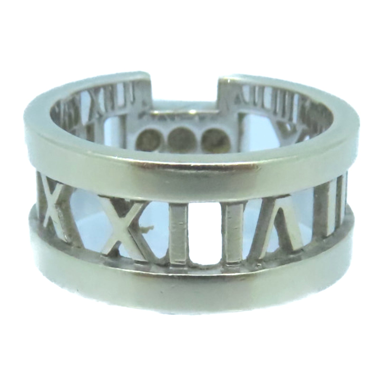 TIFFANY＆CO 18K白金Atlas Diamond Ring钻石戒指US#5.25