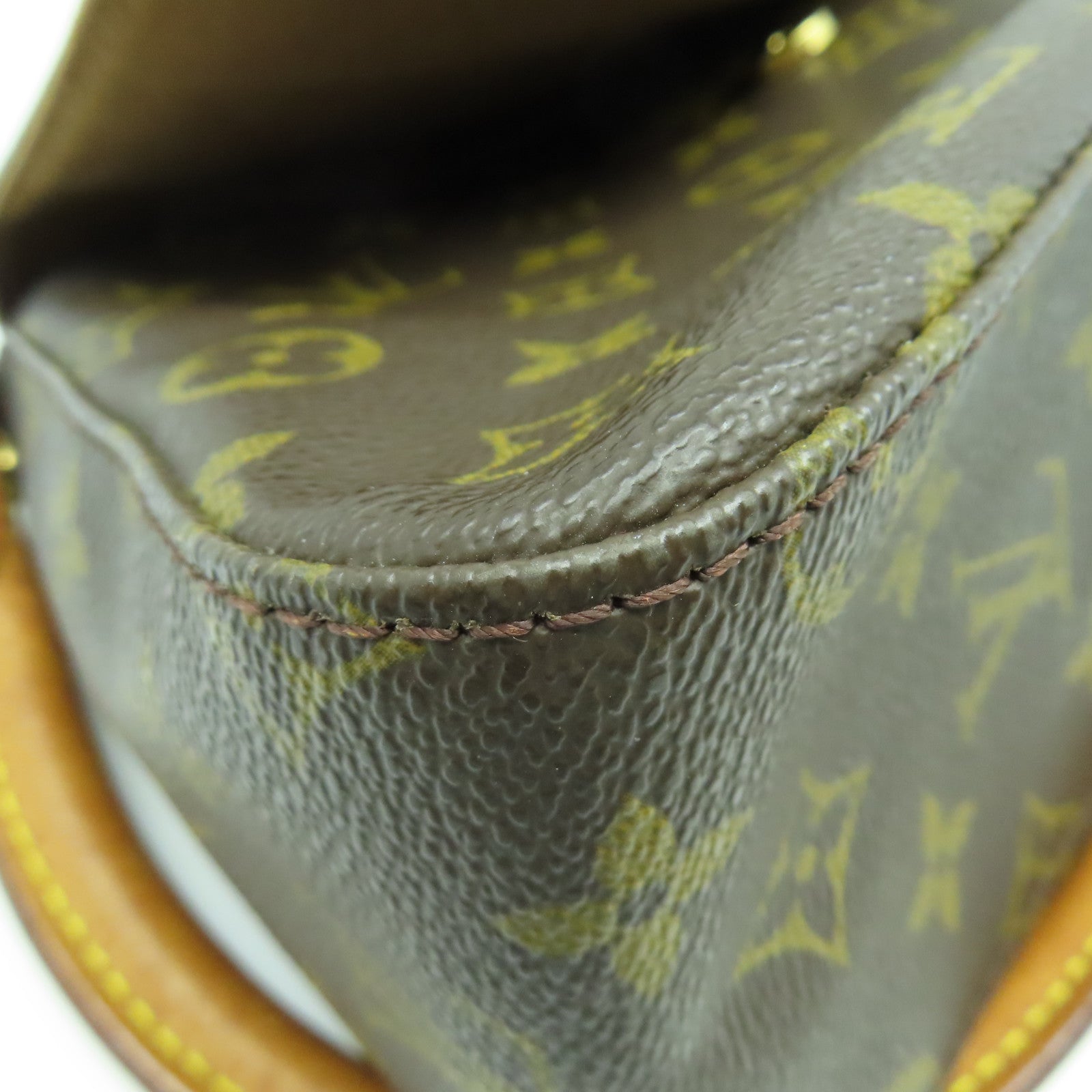 LOUIS VUITTON Monogram Looping金扣肩背袋啡色