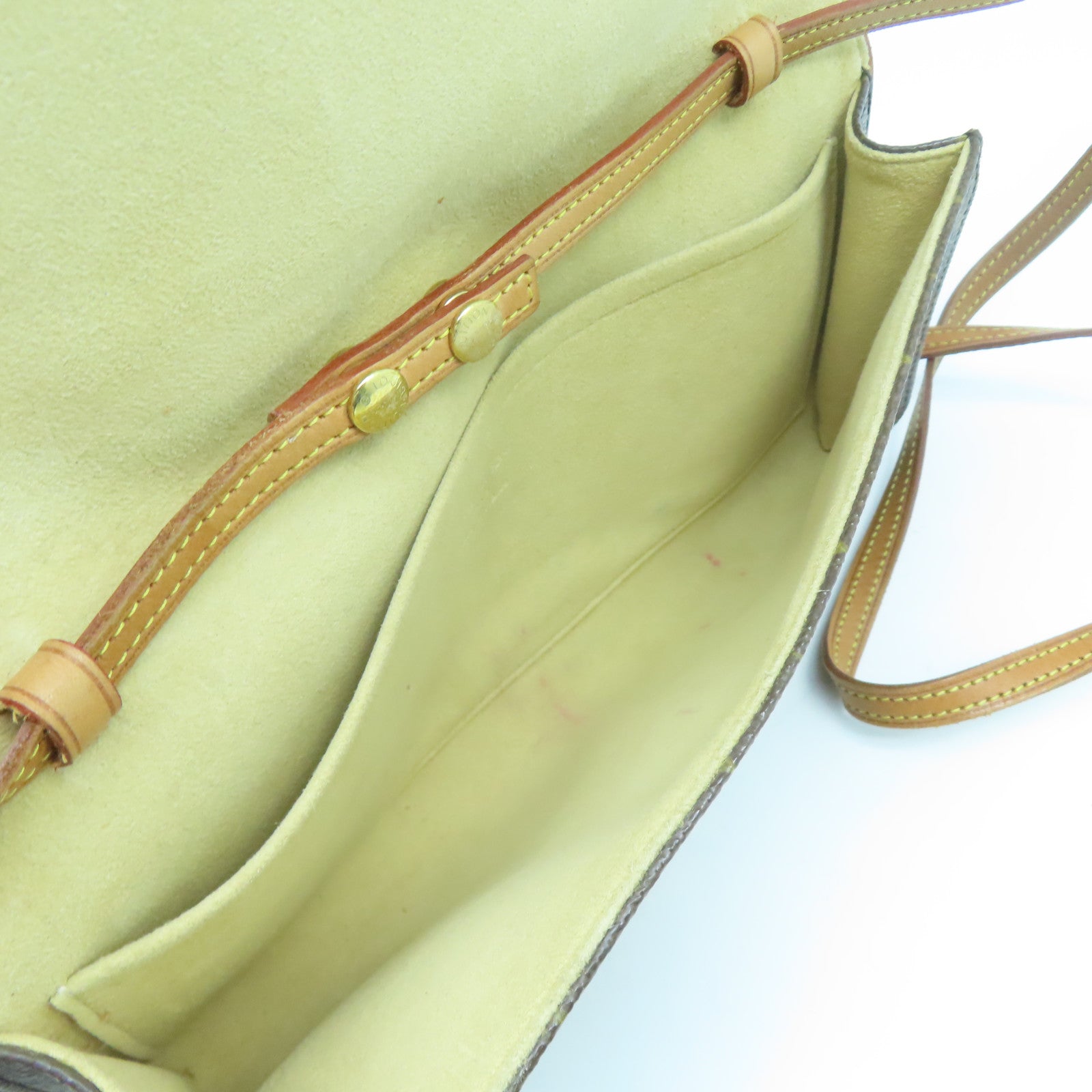 LOUIS VUITTON Monogram Pochette Twin GM金扣肩背袋啡色