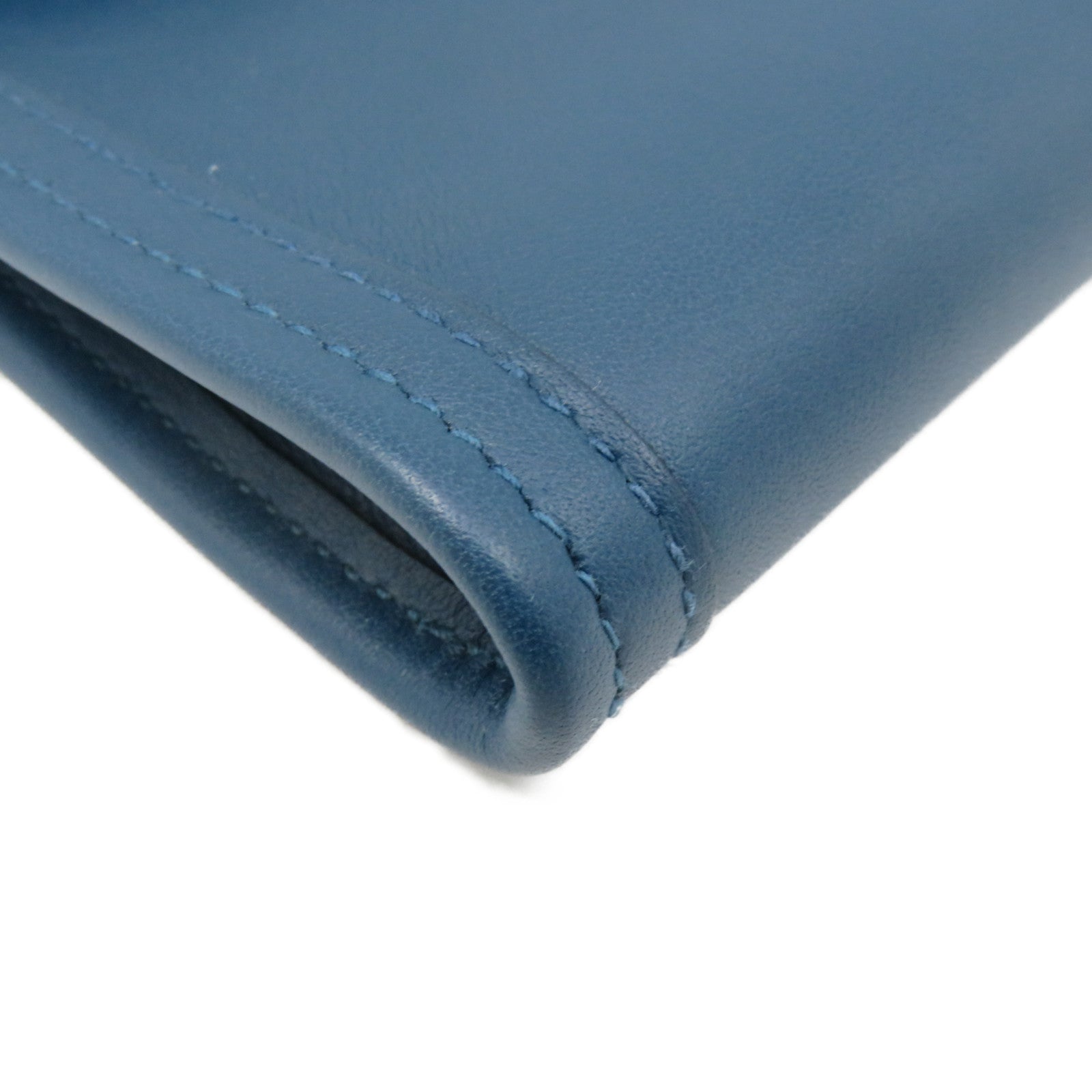 HERMES Swift皮革Jije Clutch Bag手拿包藍綠色
