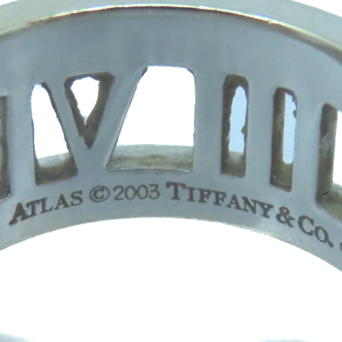 TIFFANY＆CO 18K白金Atlas Diamond Ring钻石戒指US#5.25