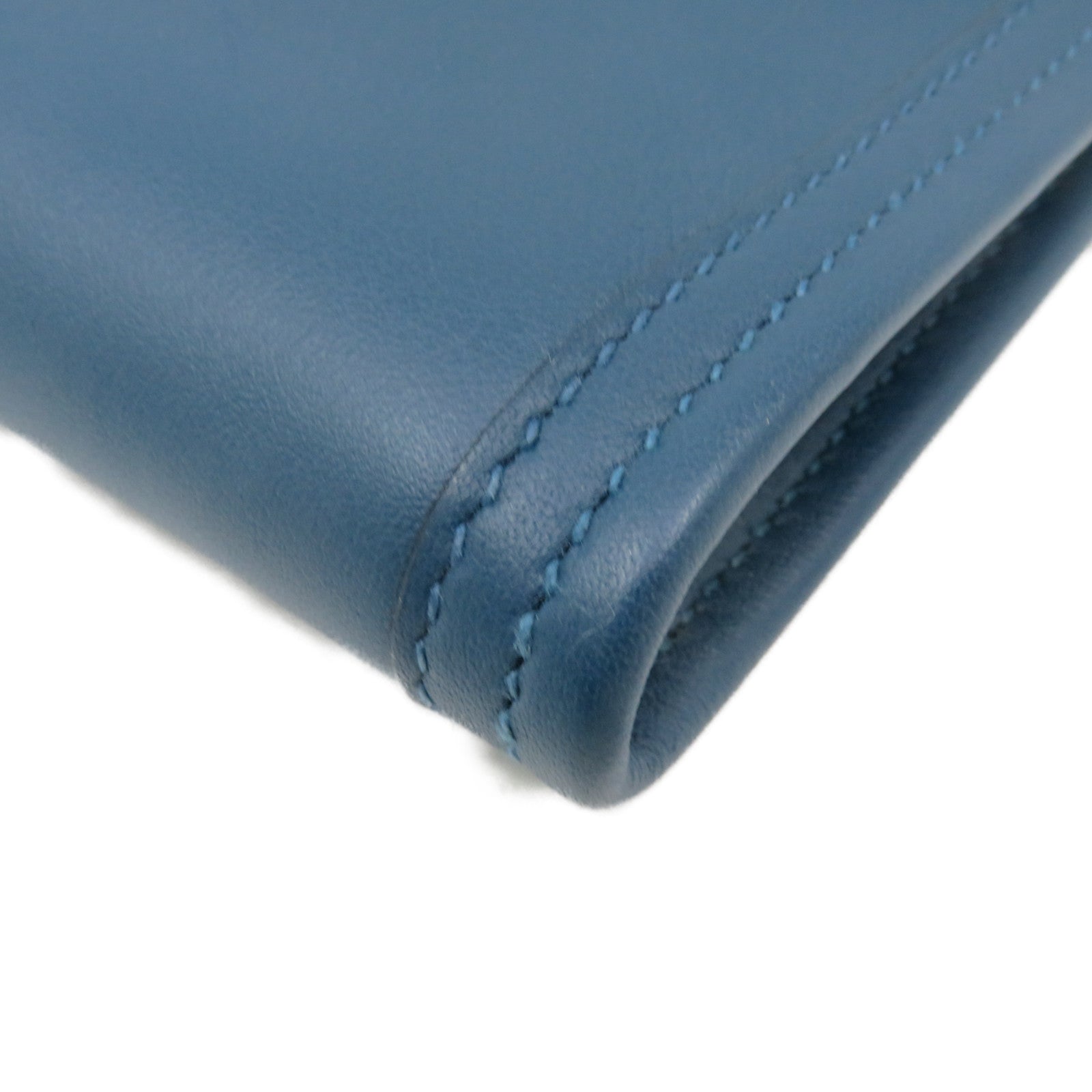 HERMES Swift皮革Jije Clutch Bag手拿包藍綠色