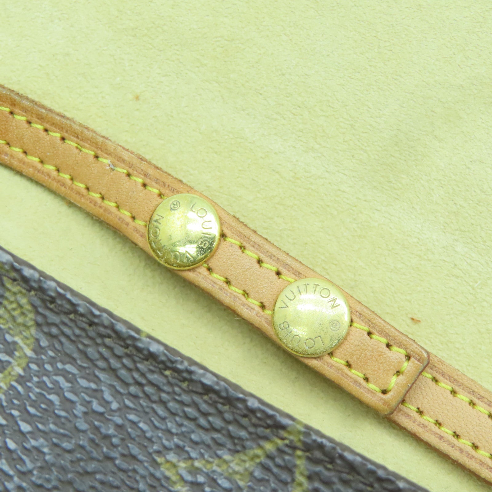LOUIS VUITTON Monogram Pochette Twin GM金扣肩背袋啡色