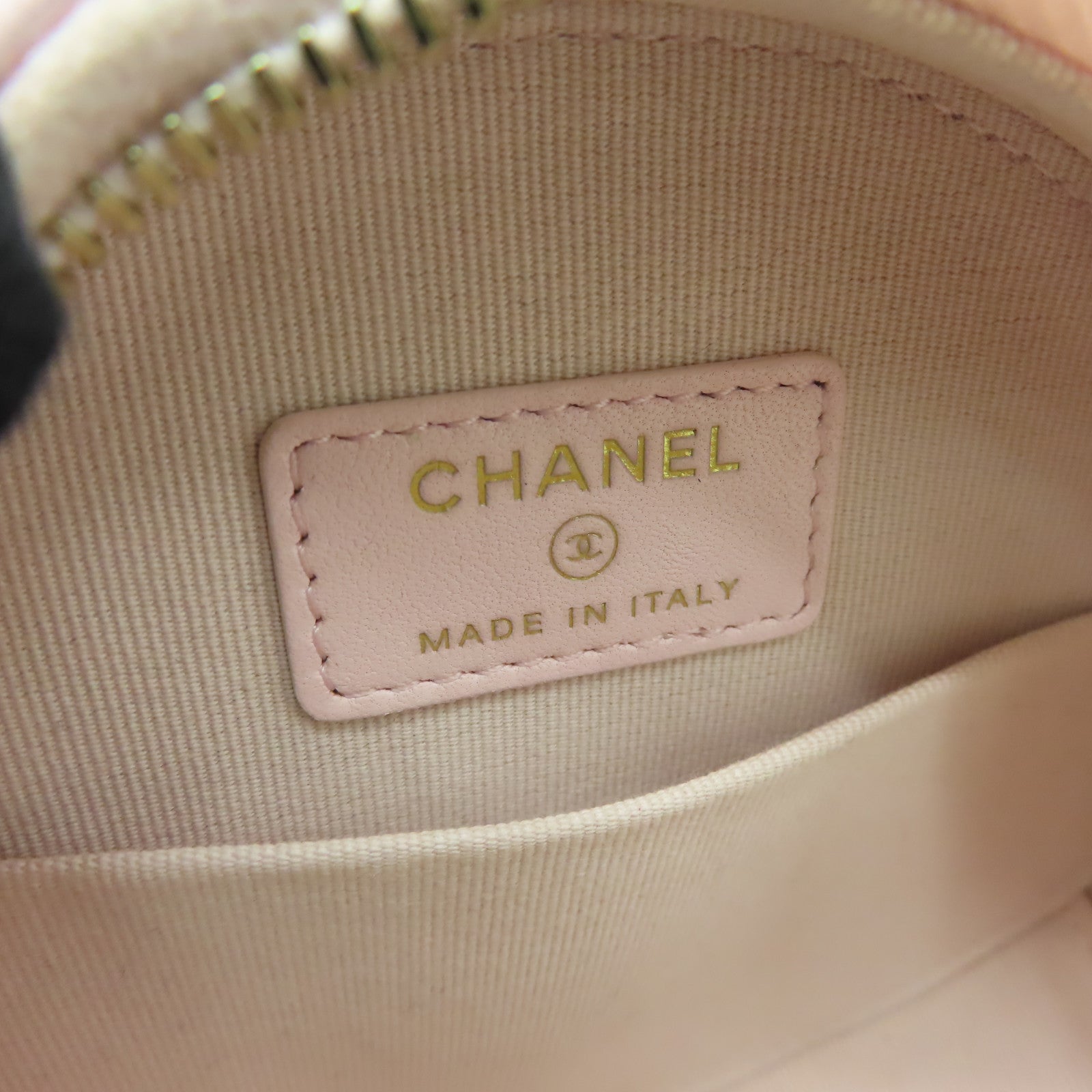CHANEL 菱格羊皮皮革Chain Shoulder Bag金扣鏈帶肩背袋粉紅色