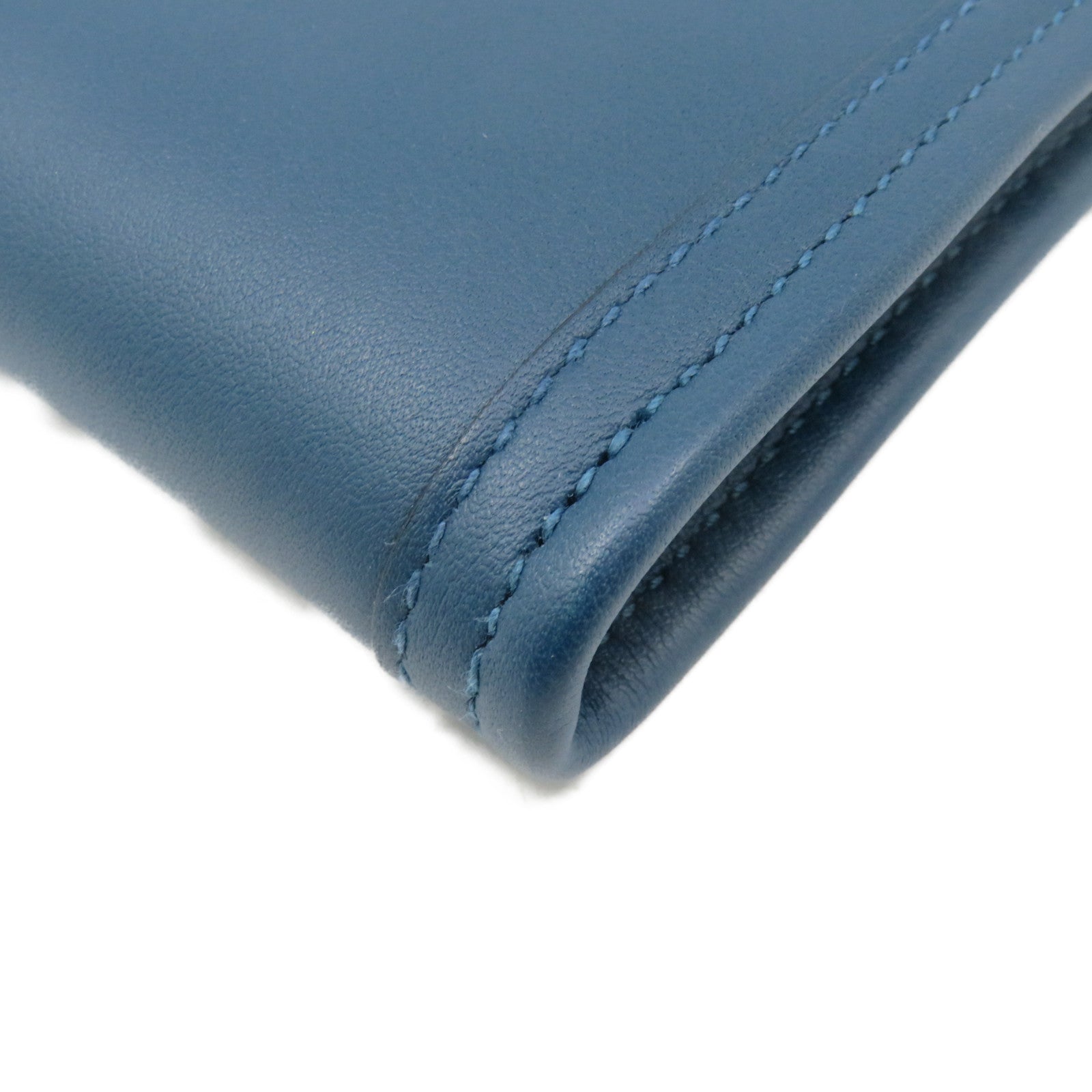 HERMES Swift皮革Jije Clutch Bag手拿包藍綠色