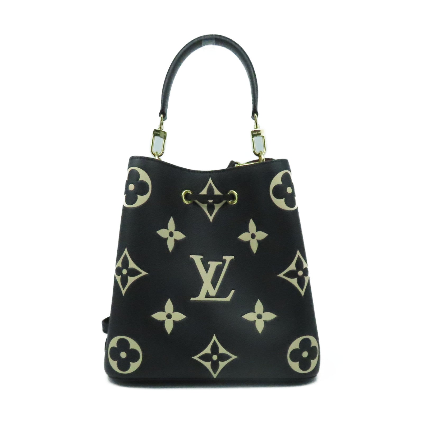 LOUIS VUITTON Monogram Empreinte Noe Noe MM 2Way Bucket Bag手挽肩背兩用袋黑色