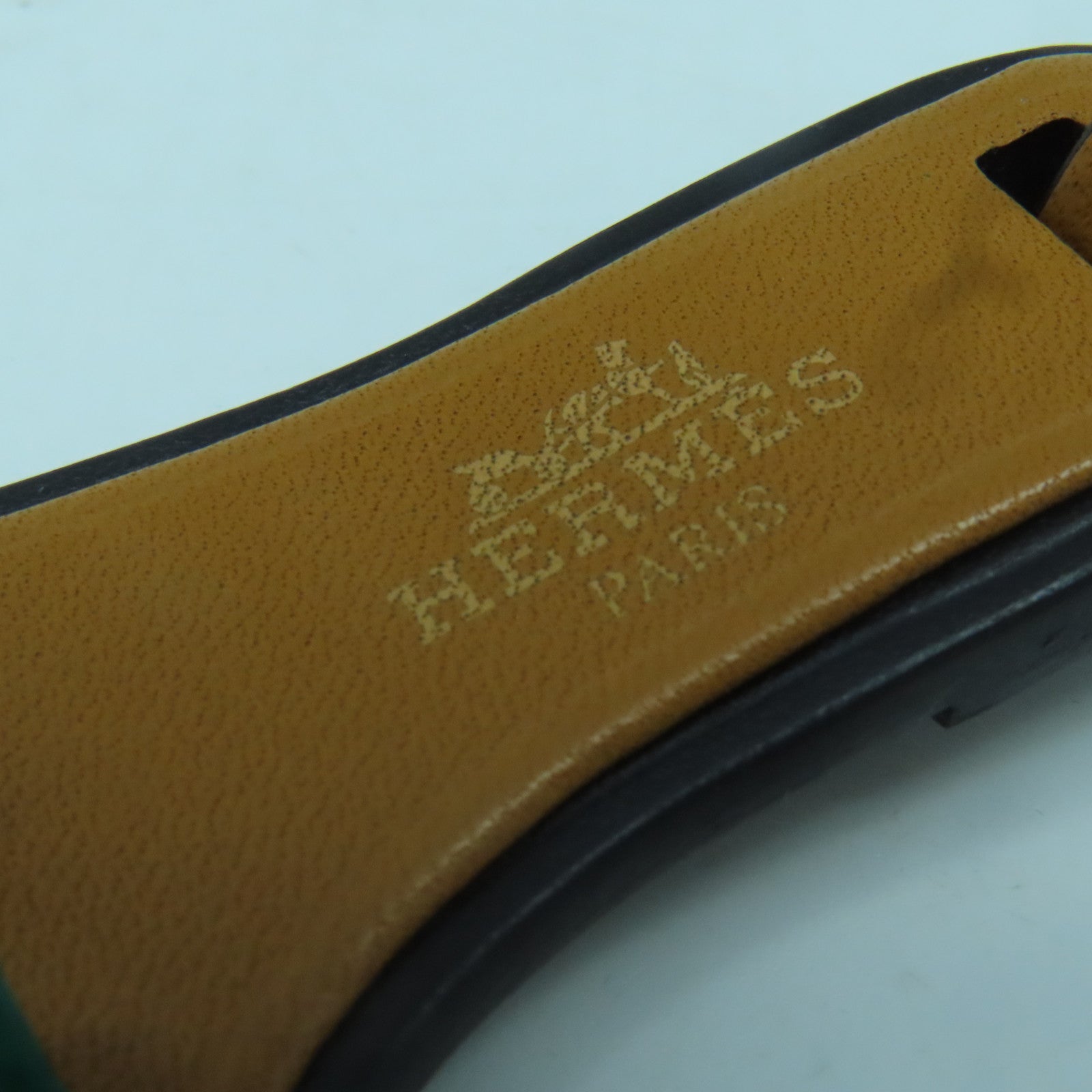 HERMES 【激減優惠】皮革Oran Nano Charm掛飾啡色/綠色