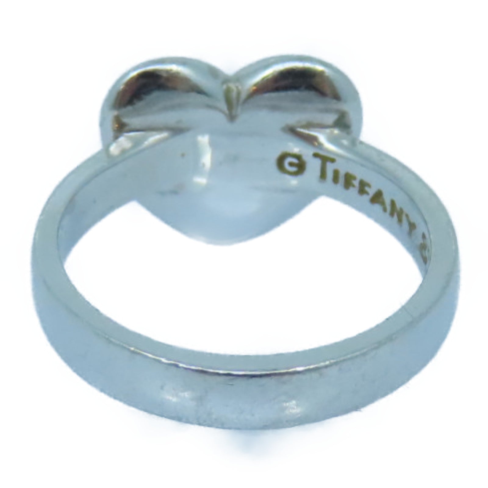 TIFFANY＆CO 18K白金Etoile Heart Diamond Ring钻石戒指US#4.5