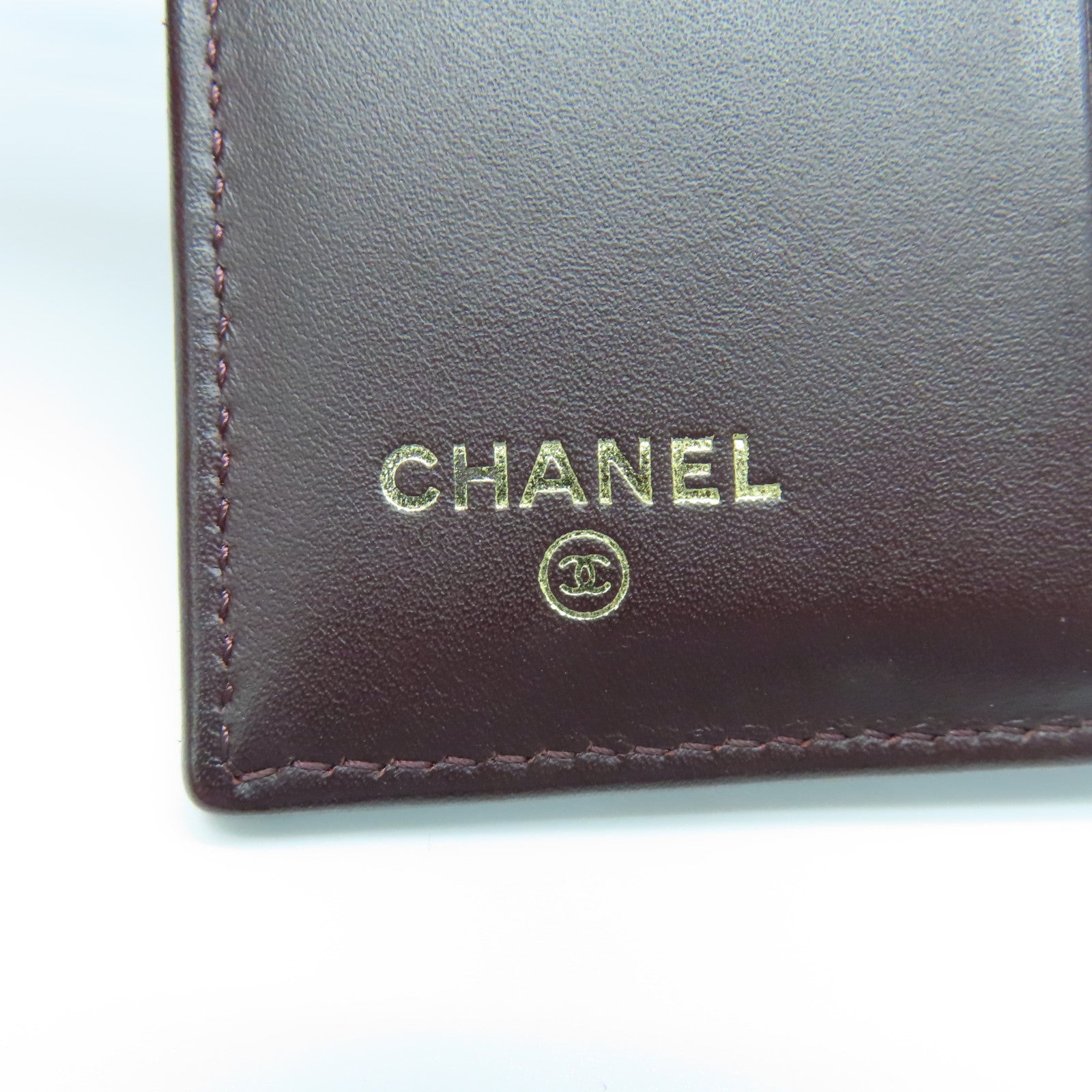 CHANEL 菱格Caviar皮革Wallet金扣錢包黑色