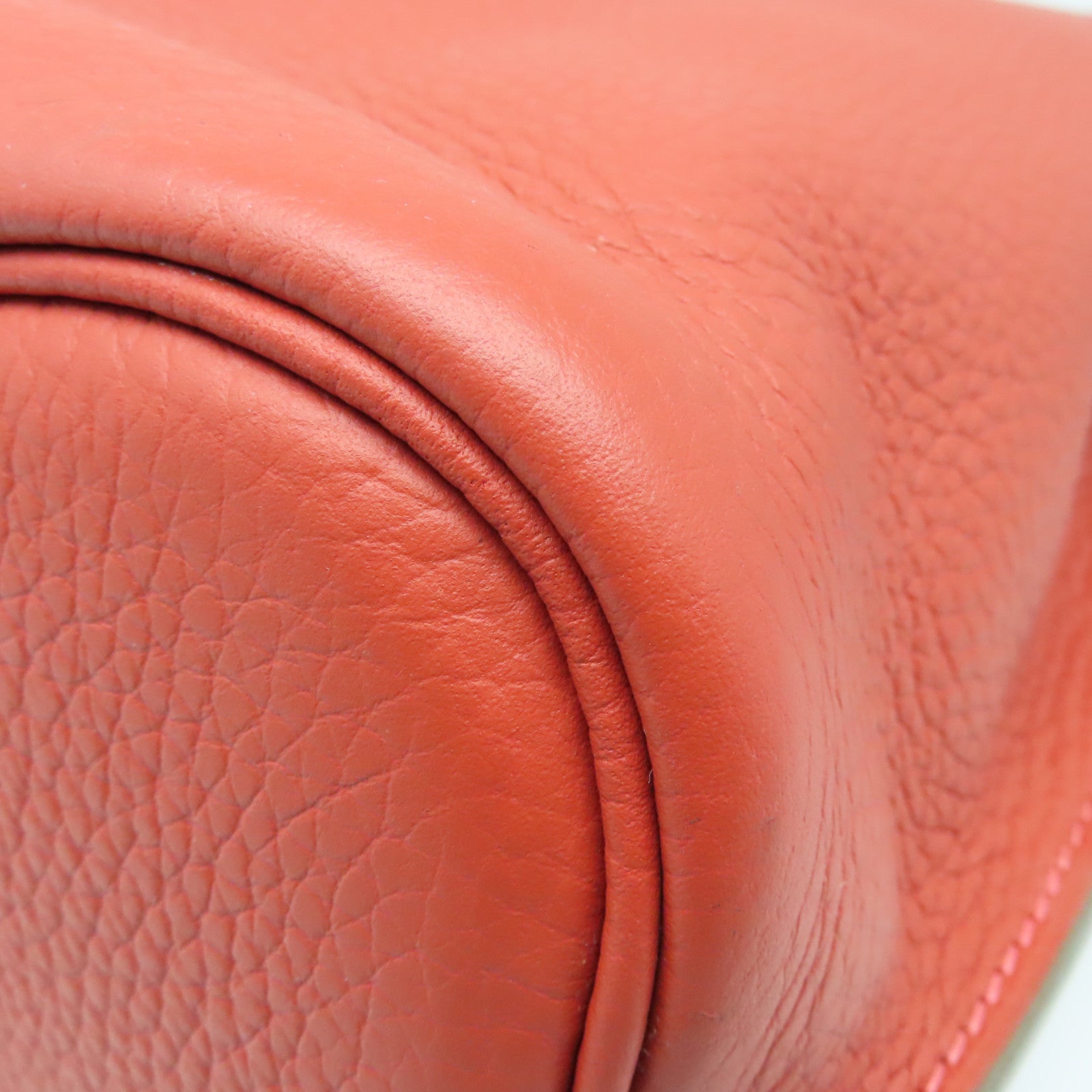 HERMES Clemence皮革So Kelly銀扣肩背袋Rouge Jaipur粉紅色